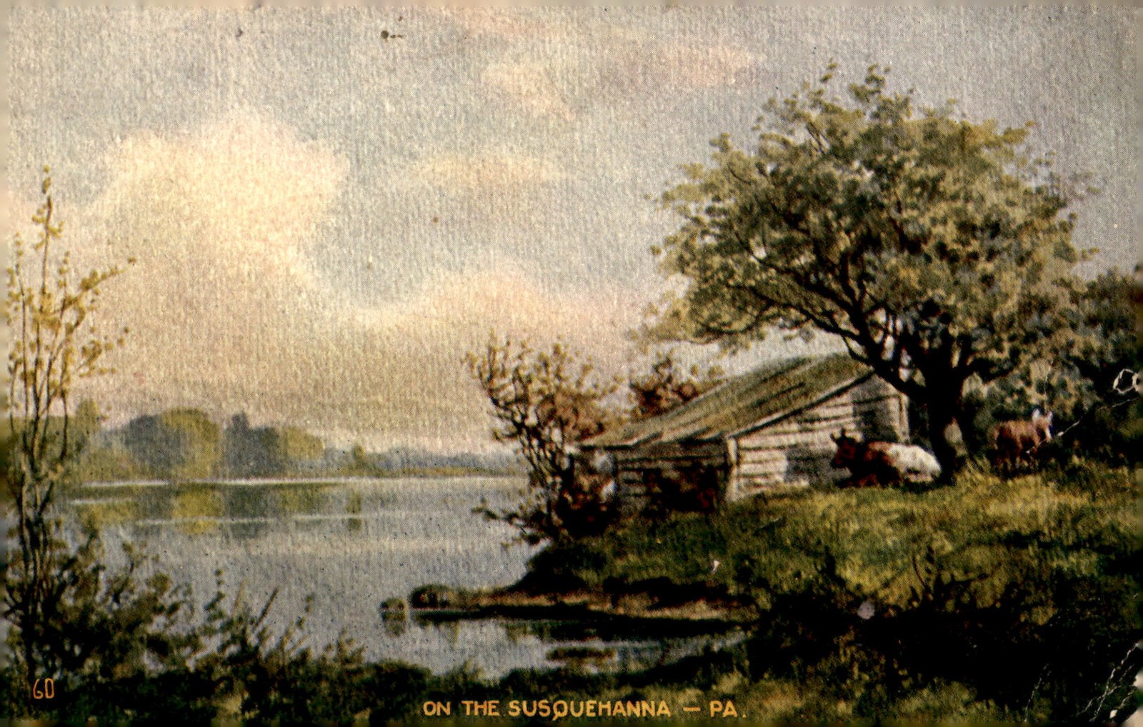 On the Susquehanna, PA Post Card, 1790 Postcard