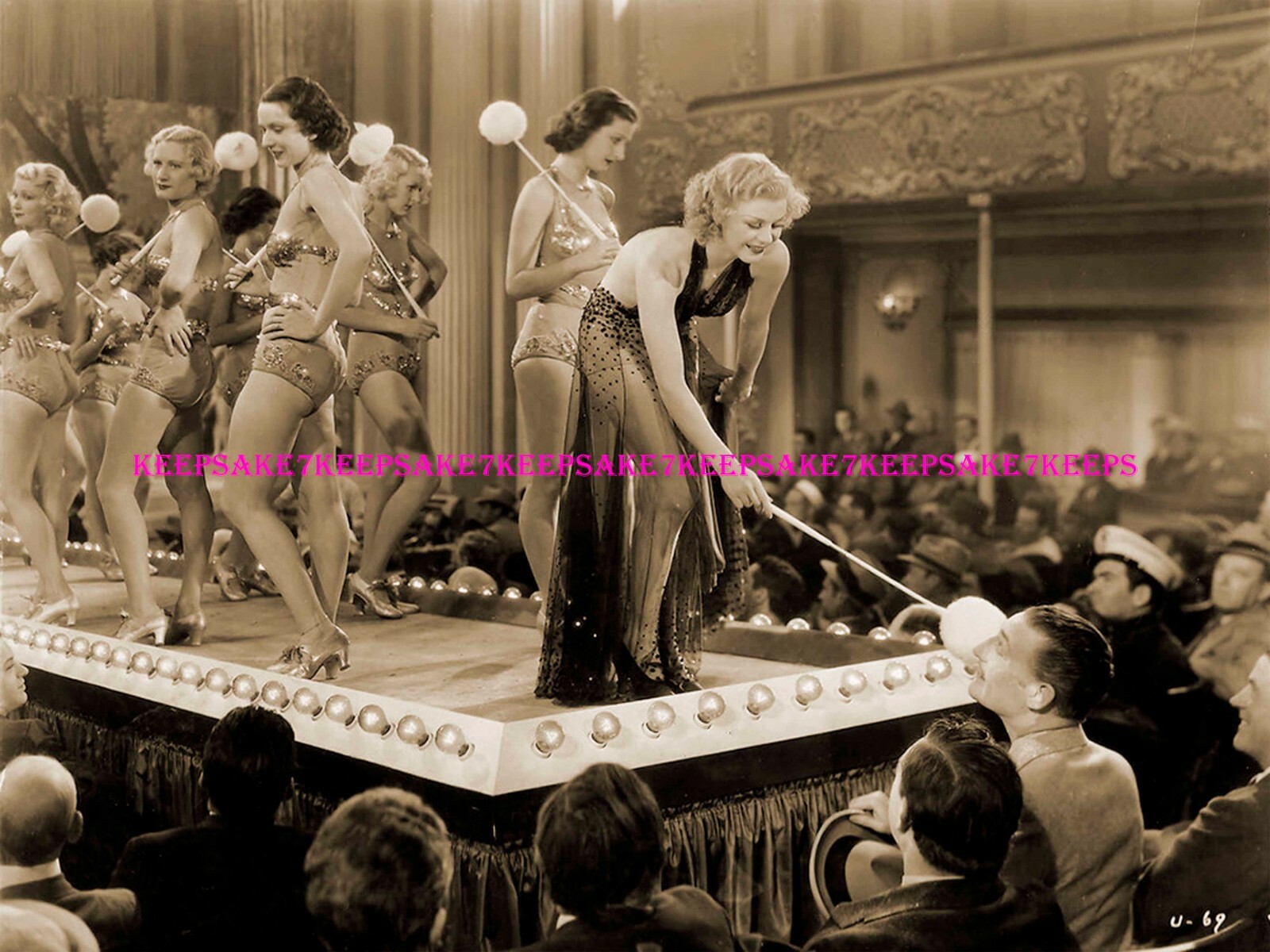 ACTRESS/DANCER GINGER ROGERS LEGGY IN A TRANSPARENT GOWN PHOTO A-GRO2
