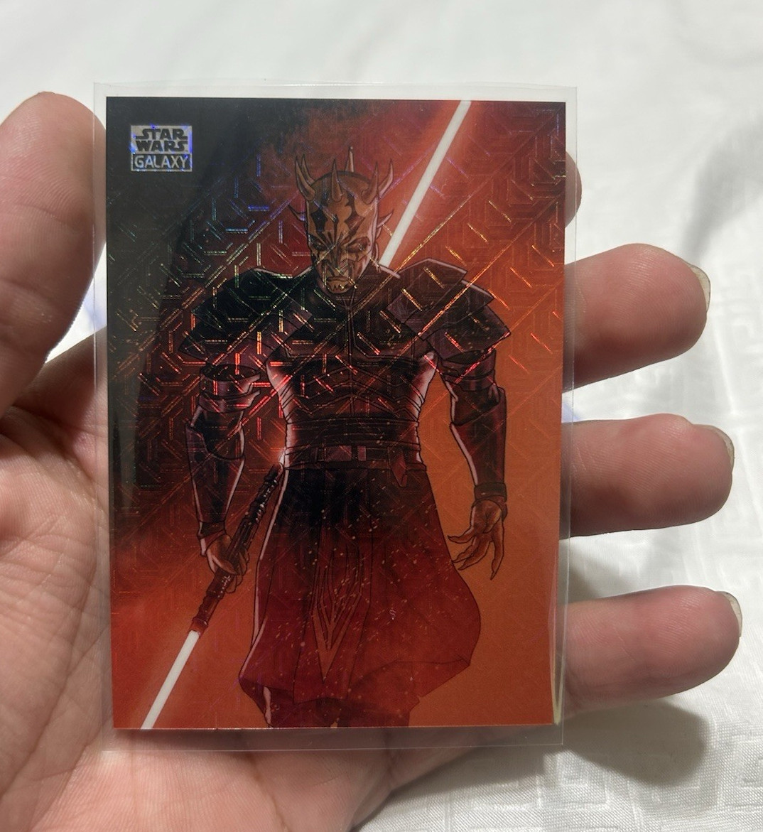 Topps 2026 SW Chrome Galaxy Art of Dark Side ADS-8 Savage Opress 01/50 Topps 2026 SW Chrome Galaxy Art of Dark Side ADS-8 Savage Opress 01/50