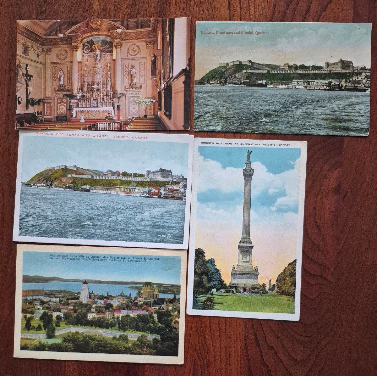 5 vintage postcards lot (early-mid 1900\'s); Canada Quebec City 5 vintage postcards lot (early-mid 1900\'s); Canada Quebec City