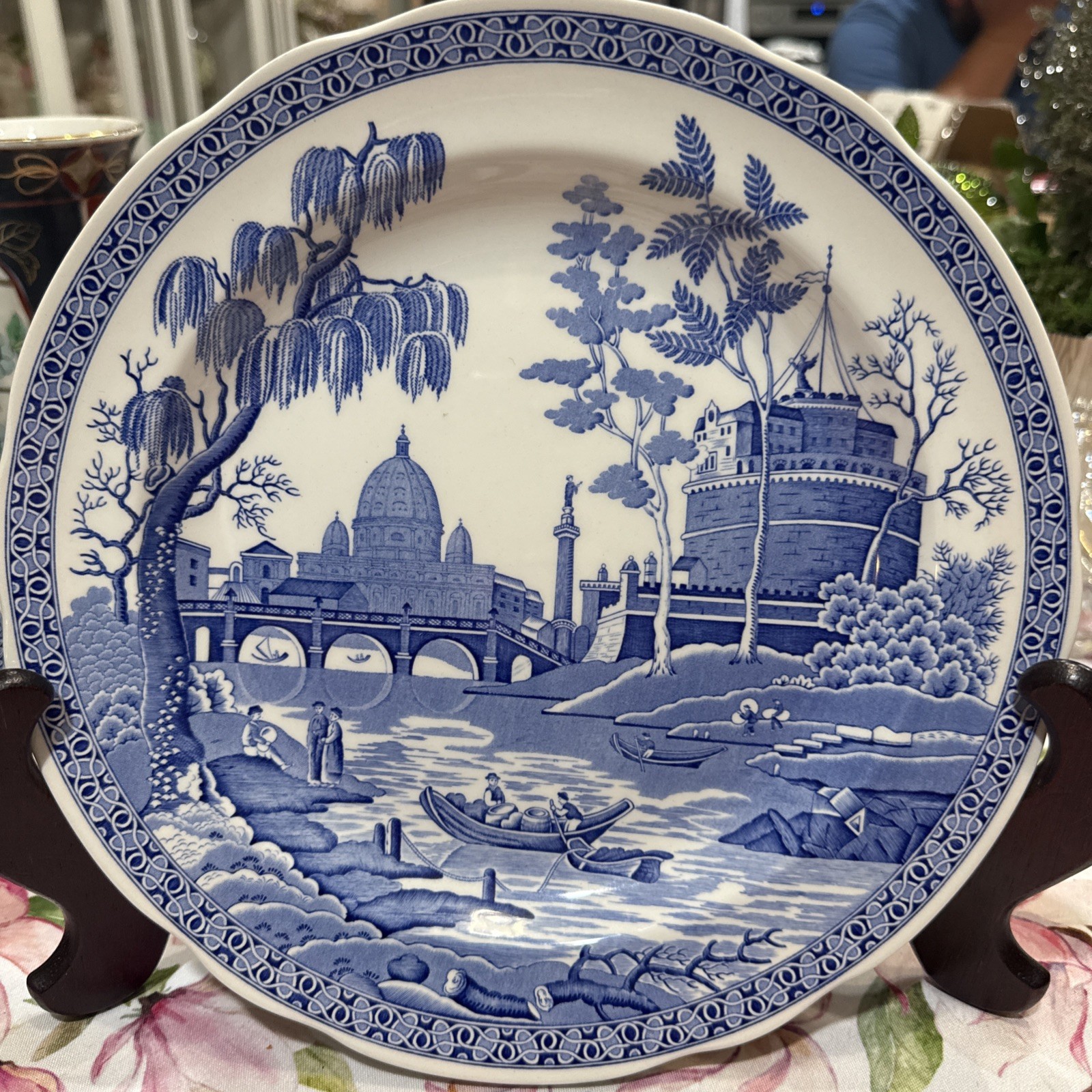 Antique Spode Blue Room Collection Rome Decorative Plate c. 1811 10.5” Antique Spode Blue Room Collection Rome Decorative Plate c. 1811 10.5”