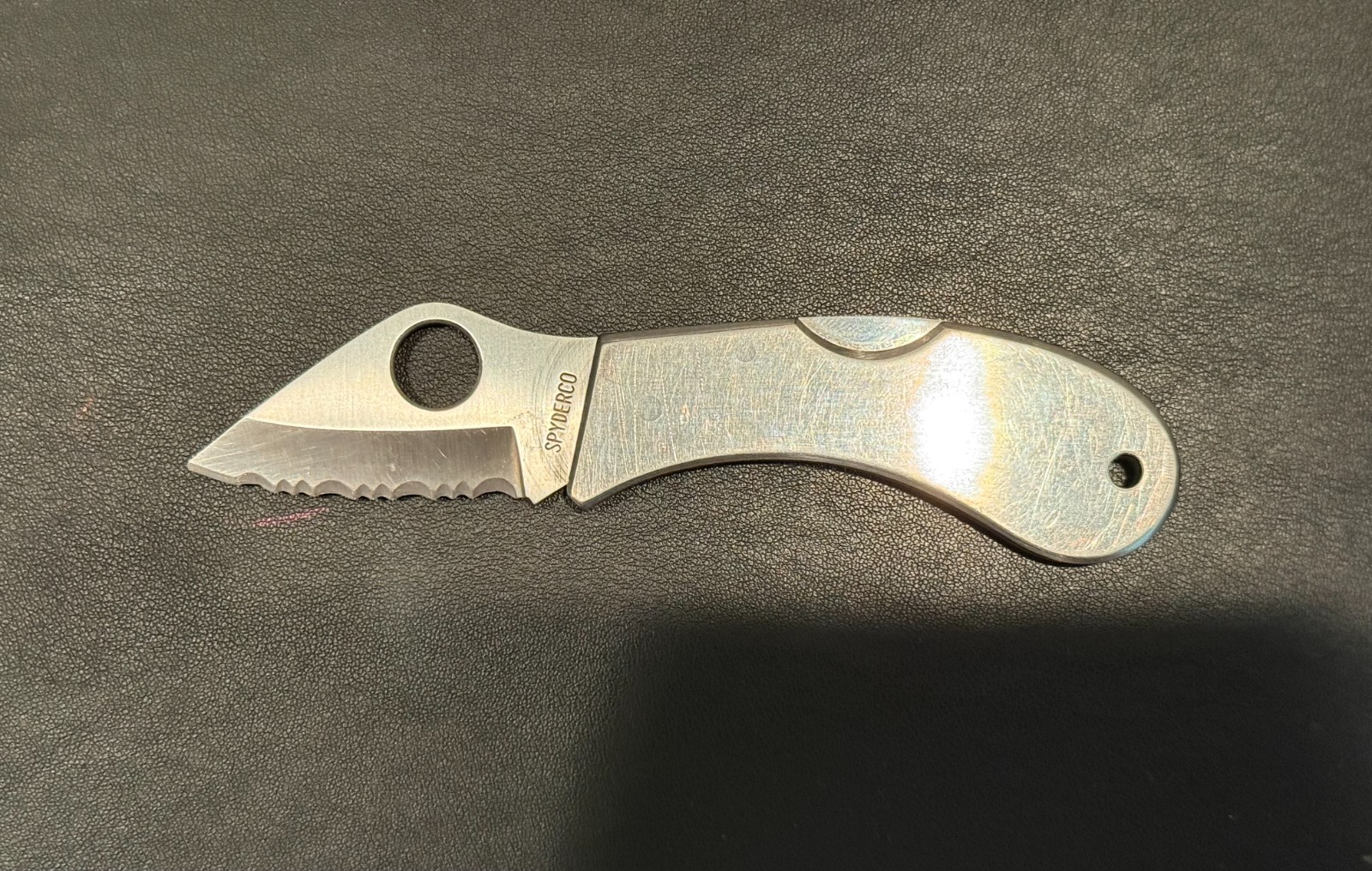 Vintage Spyderco C09 CoPilot G-2 Stainless Steel Serrated Knife Japan Rare 1990s Vintage Spyderco C09 CoPilot G-2 Stainless Steel Serrated Knife Japan Rare 1990s