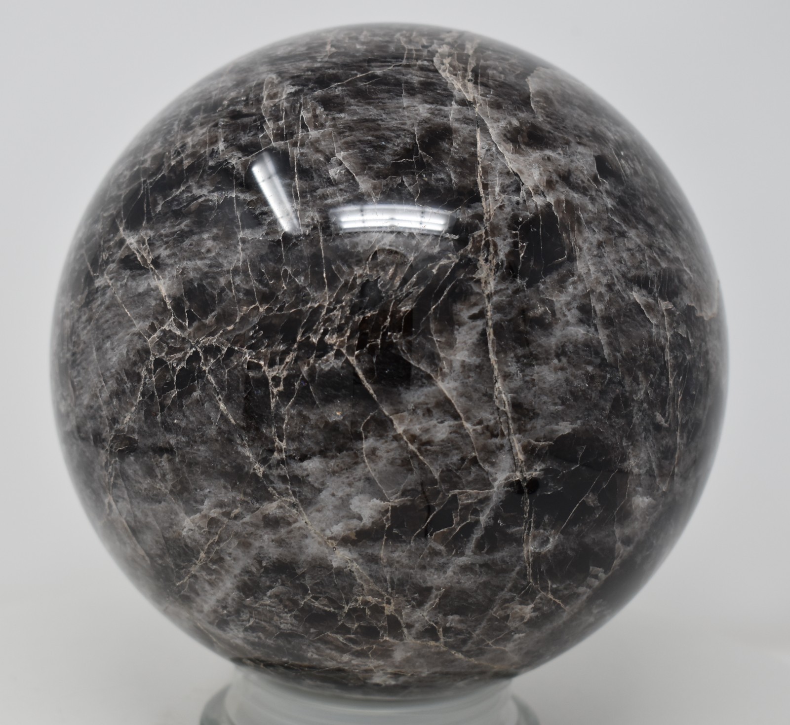 Large Dark Smoky Quartz Sphere 171 mm 15 lb 8.3 oz Large Dark Smoky Quartz Sphere 171 mm 15 lb 8.3 oz