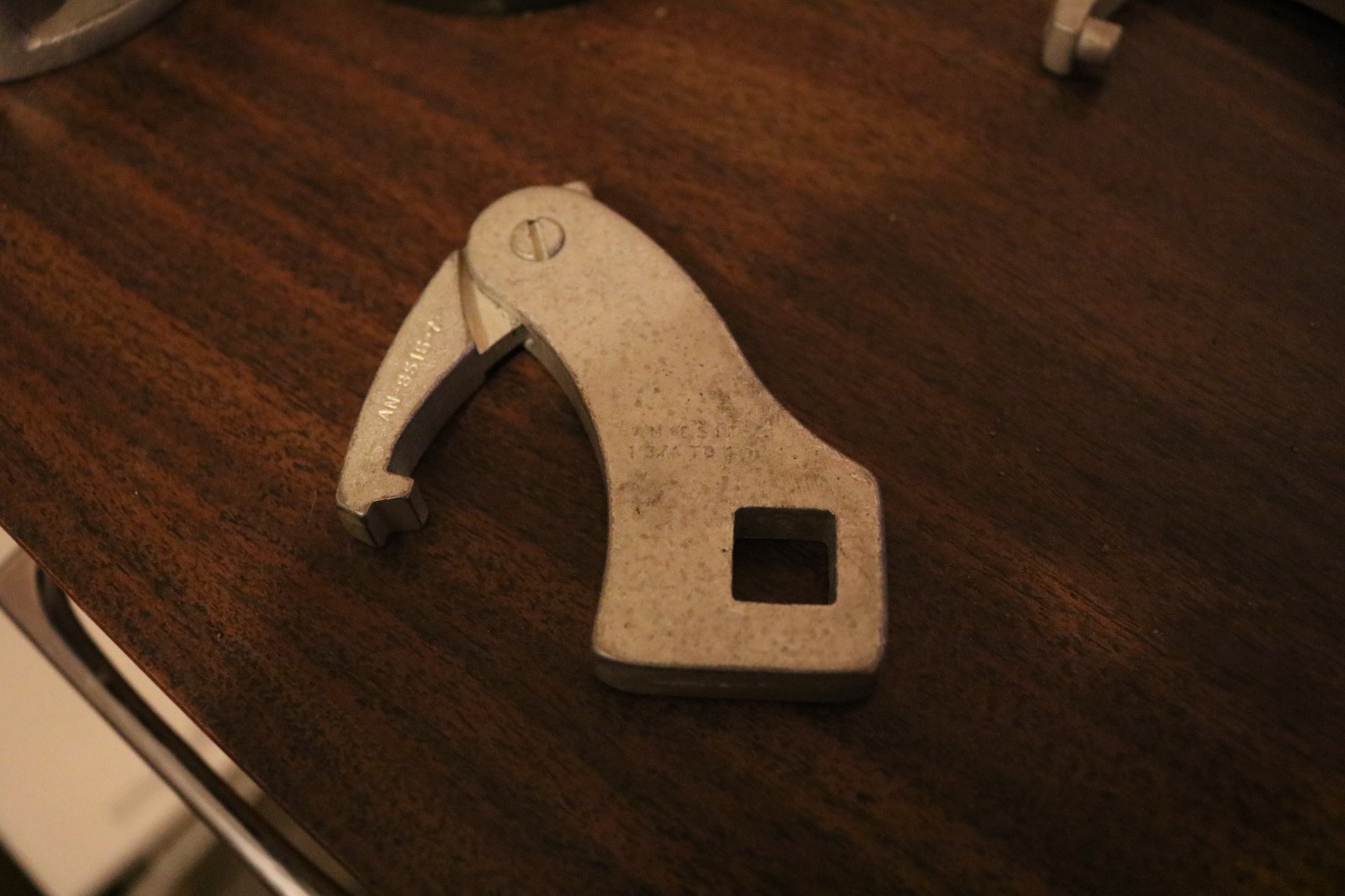 WWII USAAF spanner wrench AN 8515-7 1/2 inch drive square tooth dowel NOS
