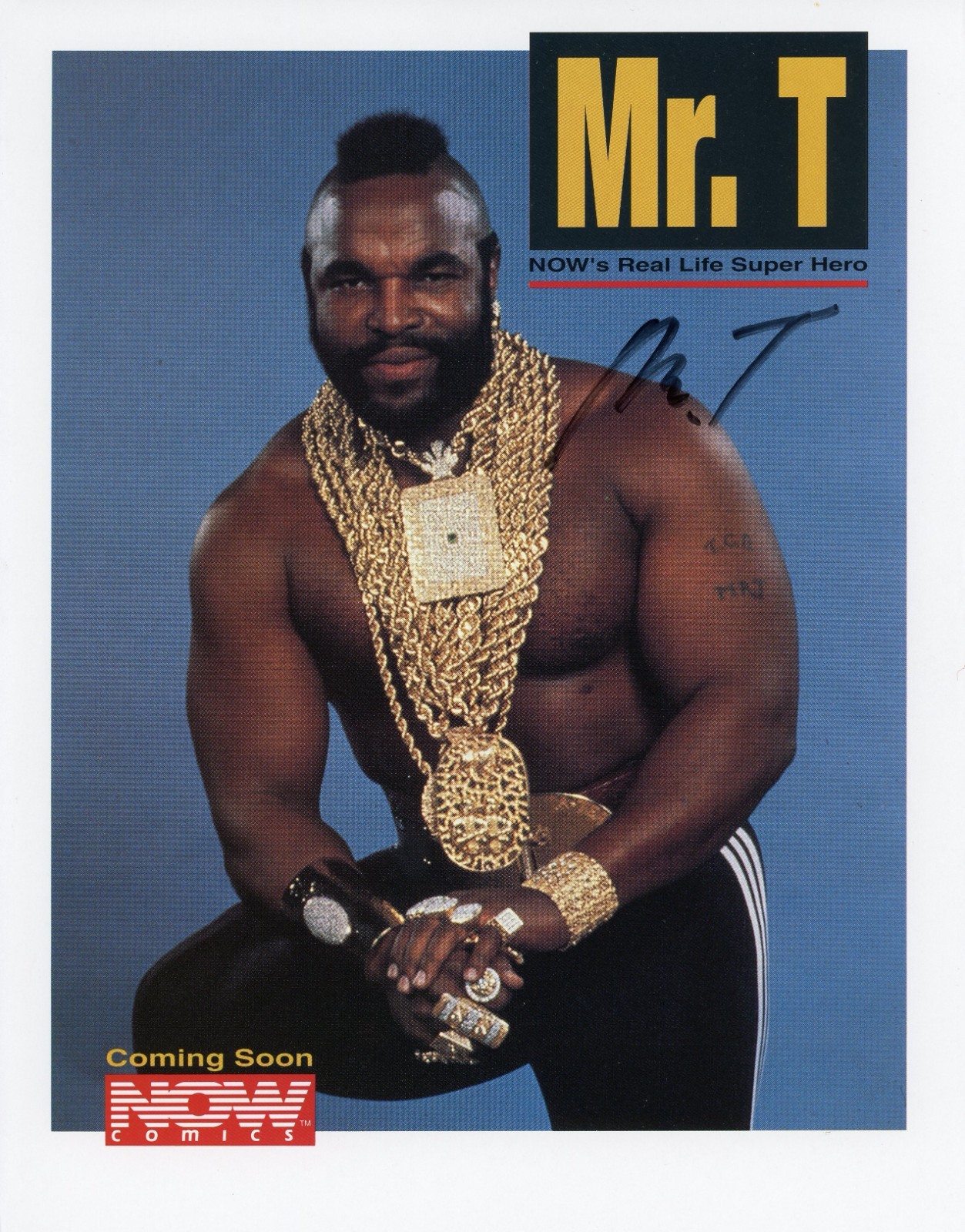 Mr. T ~ Signed Autographed Photo The A-Team ~ PSA DNA