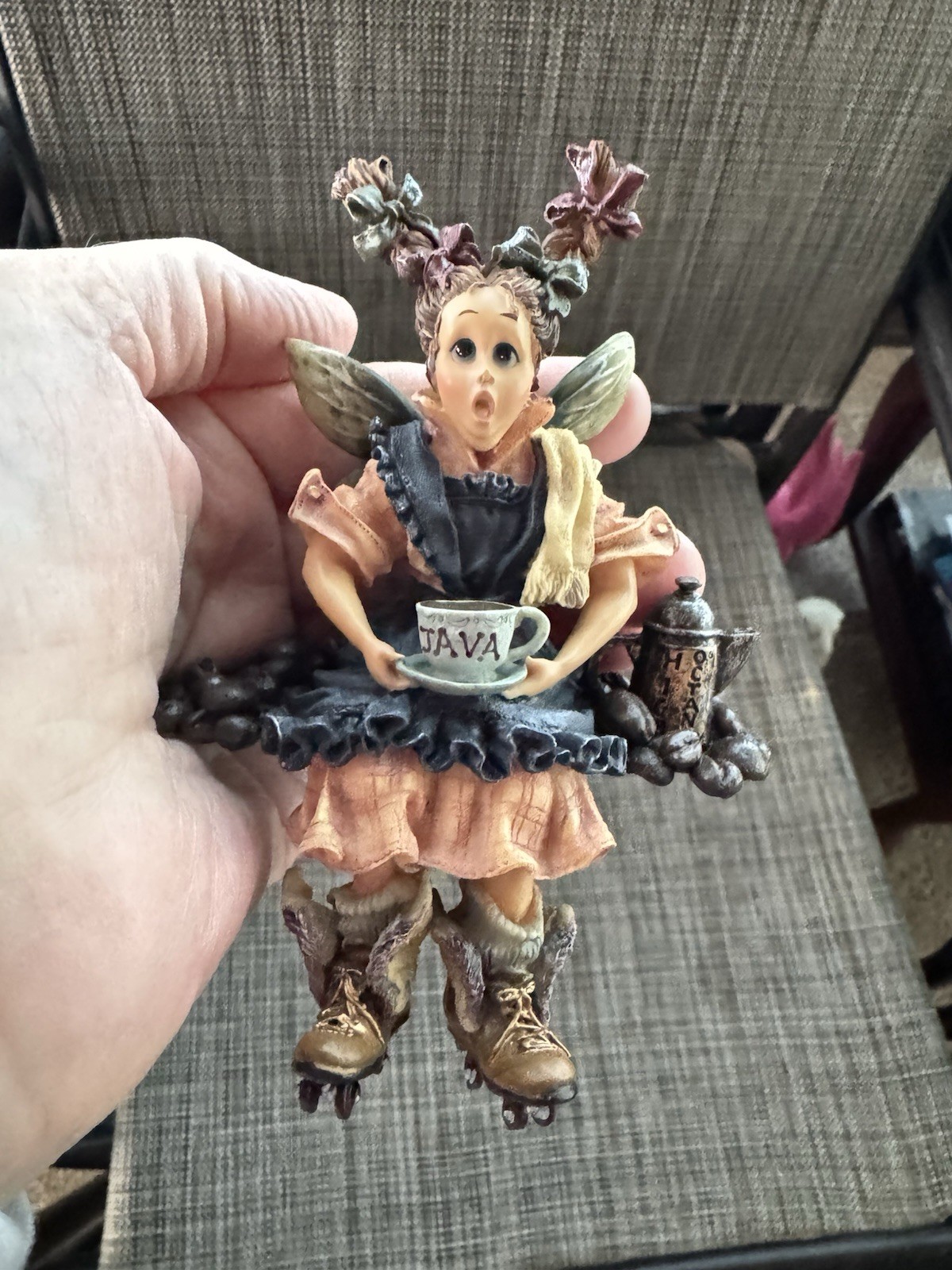 1996 Boyds Bears Wee Folkstone Collect Limited Ed “Caffeinata” Coffee Bean