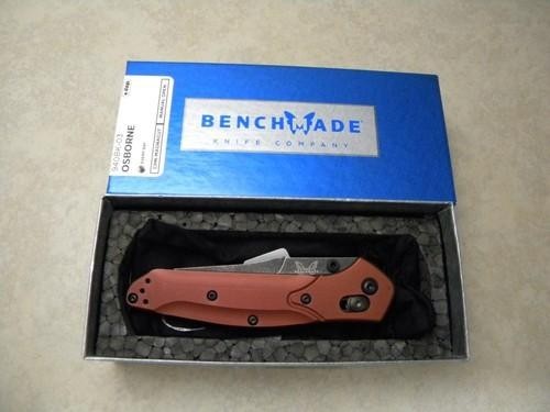 Benchmade 940BK-03 Knives Osborne Burnt Copper Aluminum MagnaCut Folding Knife