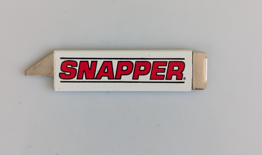 Vintage Snapper Lawn Mowers Promotional Advertising Box Cutter Utility Knife