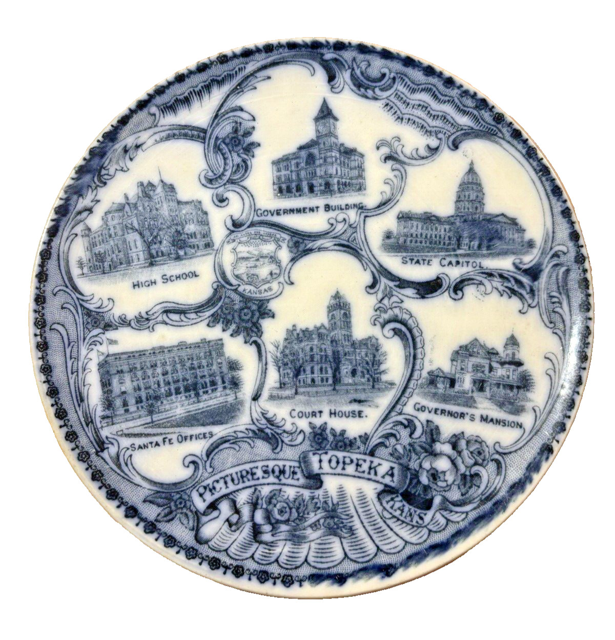 Vintage Topeka Kansas Wheelock England 7.5 Vintage Topeka Kansas Wheelock England 7.5