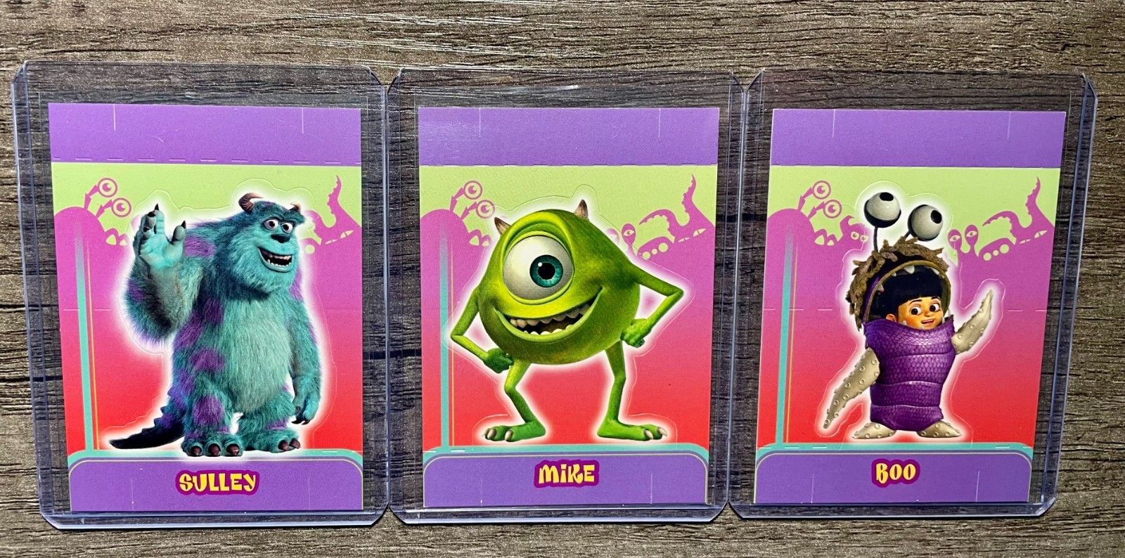 2001 Topps Monsters Inc Pop-Ups P1 Sulley P2 Mike P3 Boo Rookie Cards RC Lot