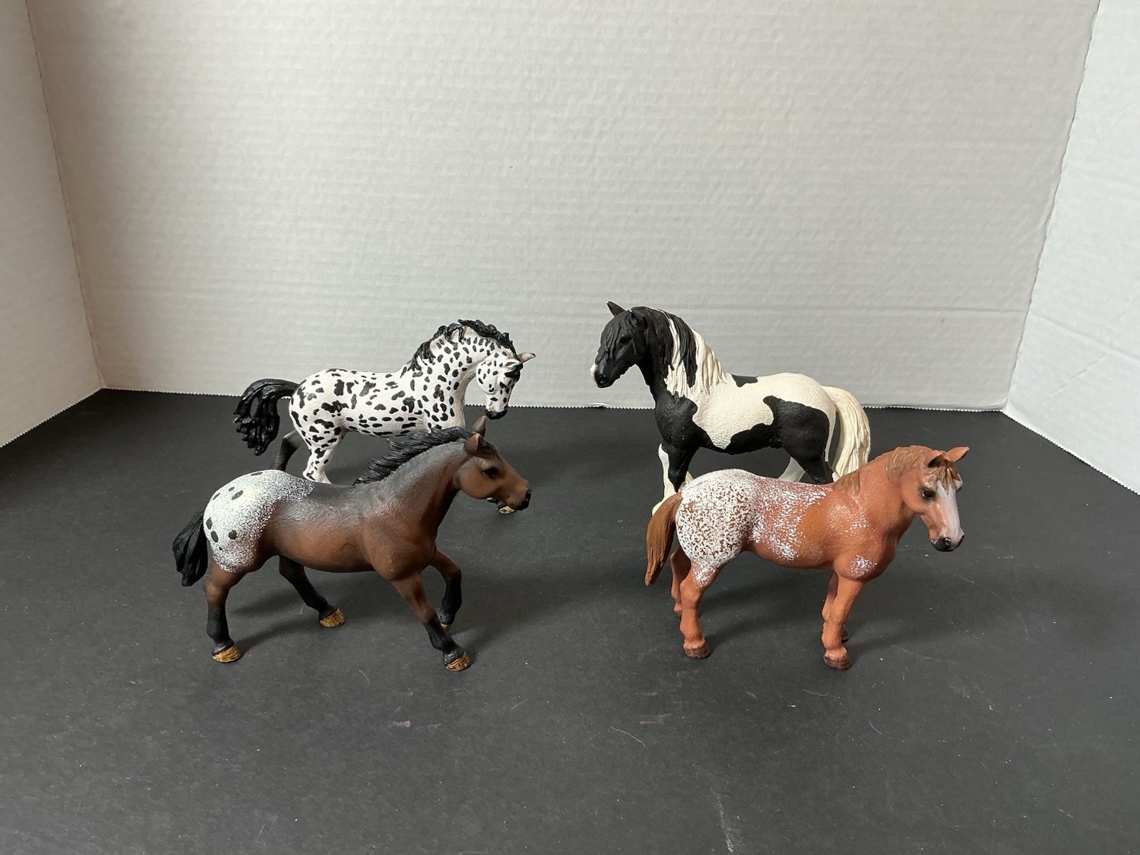 Lot of 4 Schleich Stallions Horse Figures