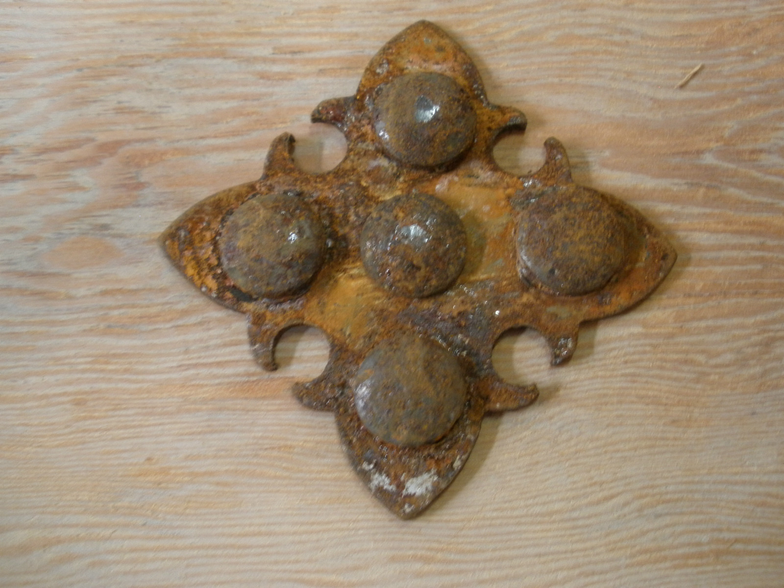Rustic Iron Medallion Small-3x3 inch-Clavos-Nails-Rustic-Lot of 4-Handmade Rustic Iron Medallion Small-3x3 inch-Clavos-Nails-Rustic-Lot of 4-Handmade