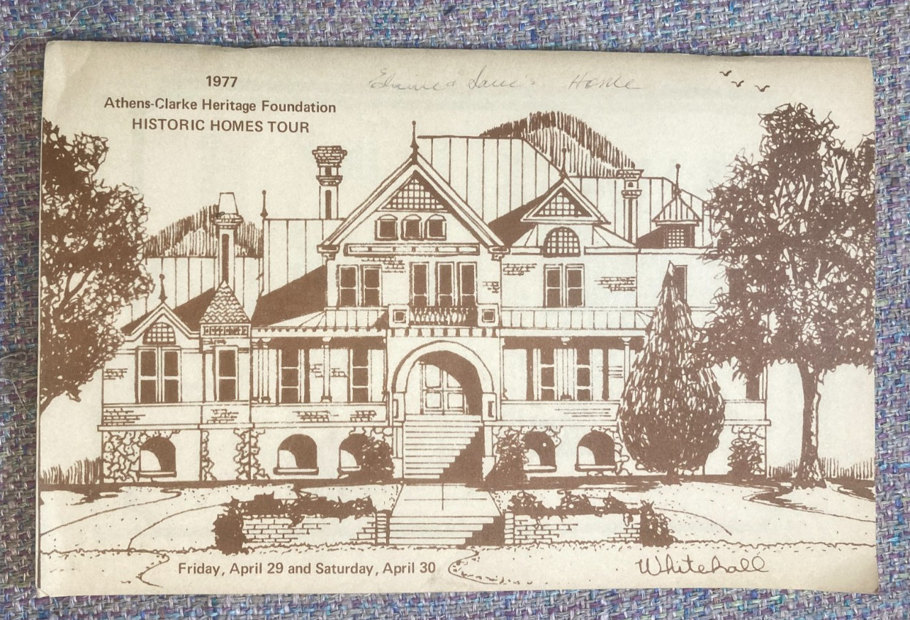 1977 Athens-Clarke Historic Homes Tour 48-pg souv program w/ photos, vintage ads 1977 Athens-Clarke Historic Homes Tour 48-pg souv program w/ photos, vintage ads