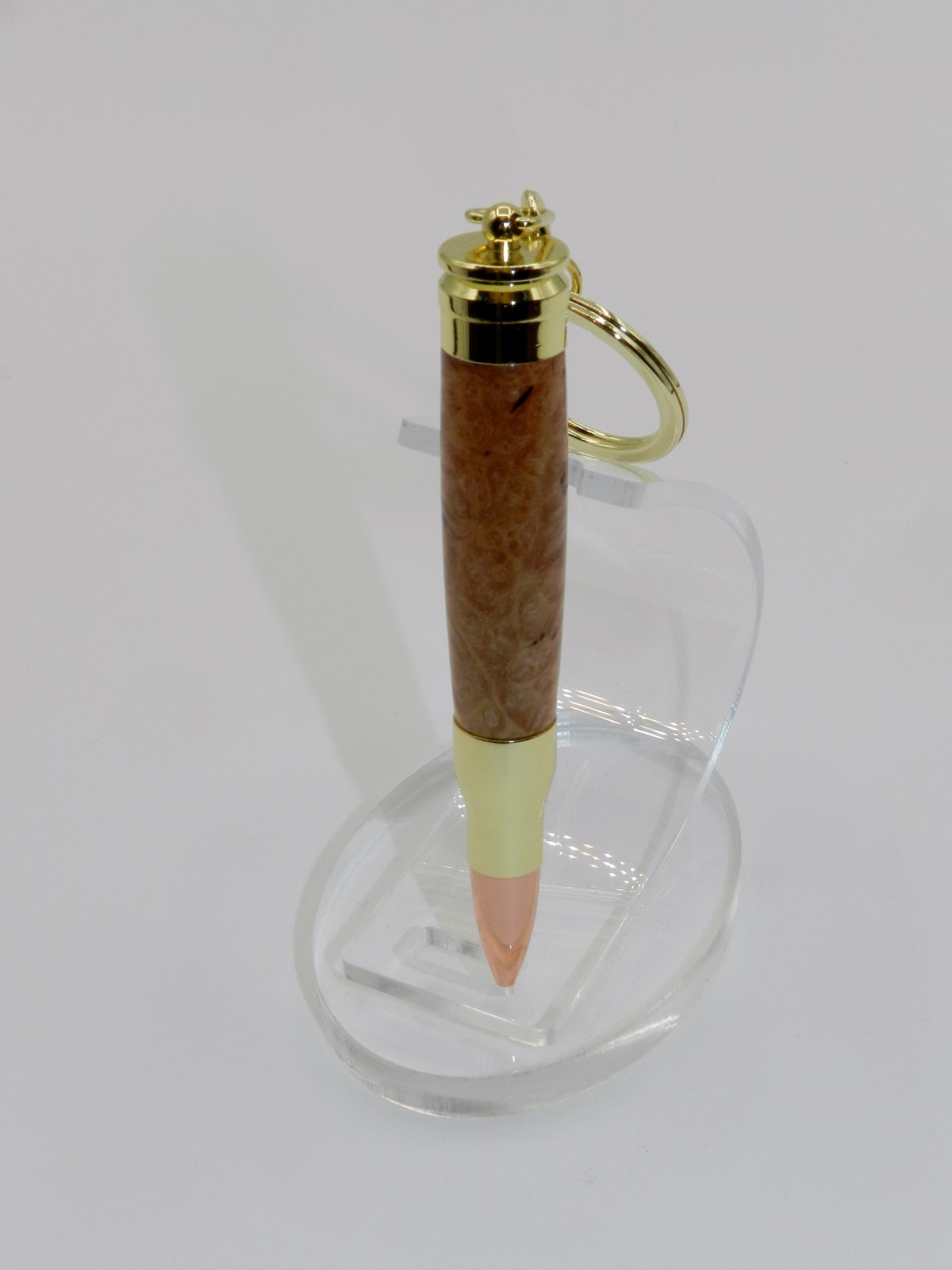 Handmade Bullet Secret Compartment Key Chain. Made with Kanista Burl. #127 Handmade Bullet Secret Compartment Key Chain. Made with Kanista Burl. #127