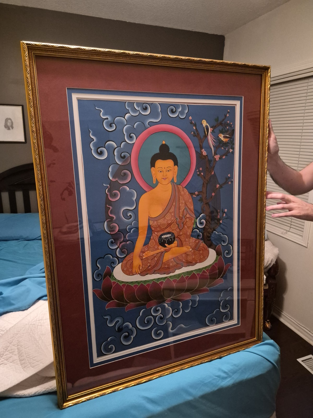 Buddhist Thangka Tangka Tanka Shakyamuni Buddha Hand Painted - STUNNING Buddhist Thangka Tangka Tanka Shakyamuni Buddha Hand Painted - STUNNING