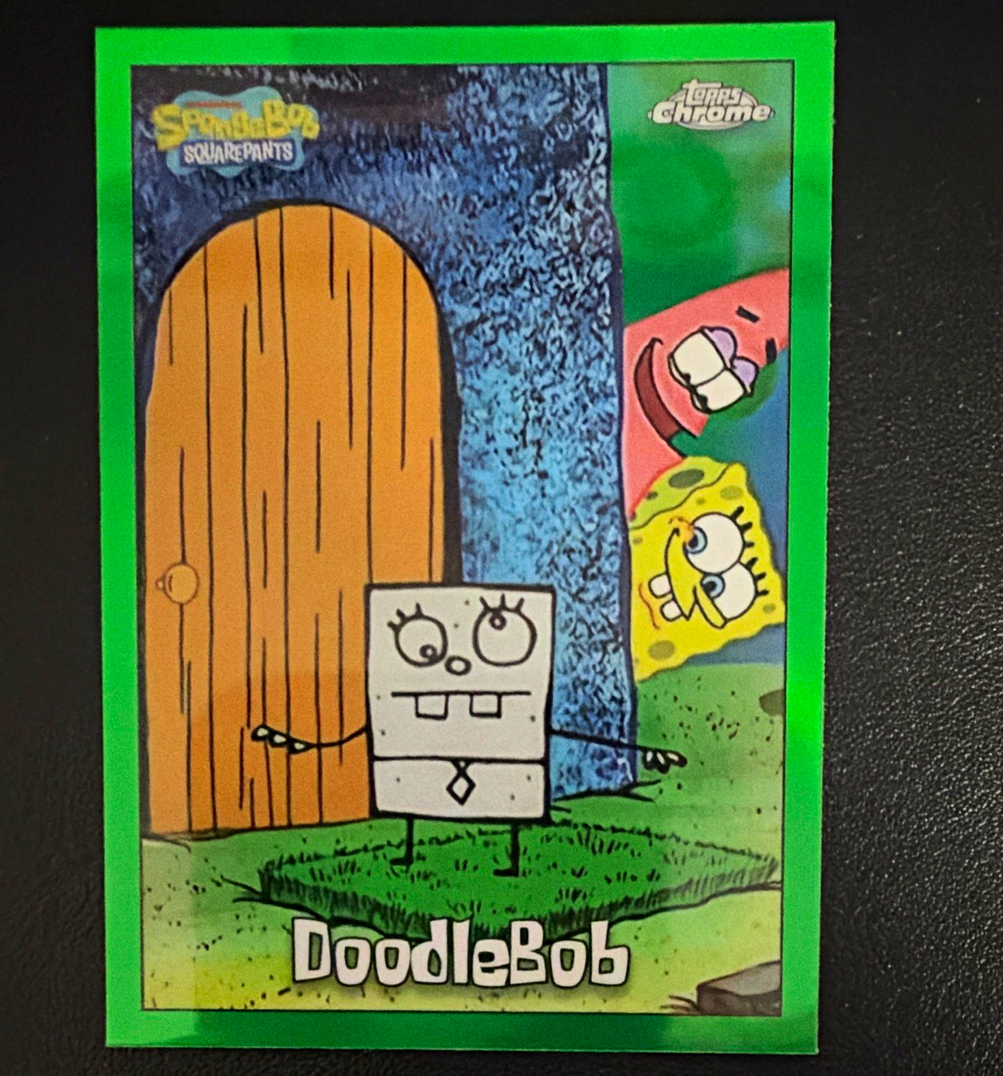 Topps 2025 Topps Chrome SpongeBob SquarePants #2 DoodleBob Green Refractor Topps 2025 Topps Chrome SpongeBob SquarePants #2 DoodleBob Green Refractor