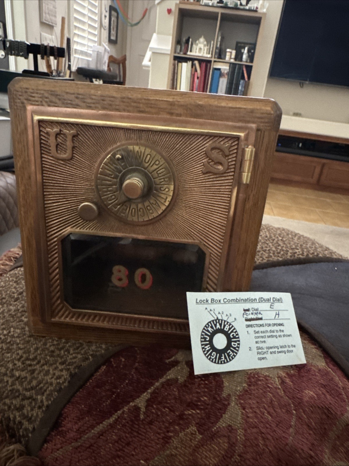 Antique USPS P O Post Office Postal Box Door Bank Circa 1903 Bevel Glass NICE Antique USPS P O Post Office Postal Box Door Bank Circa 1903 Bevel Glass NICE
