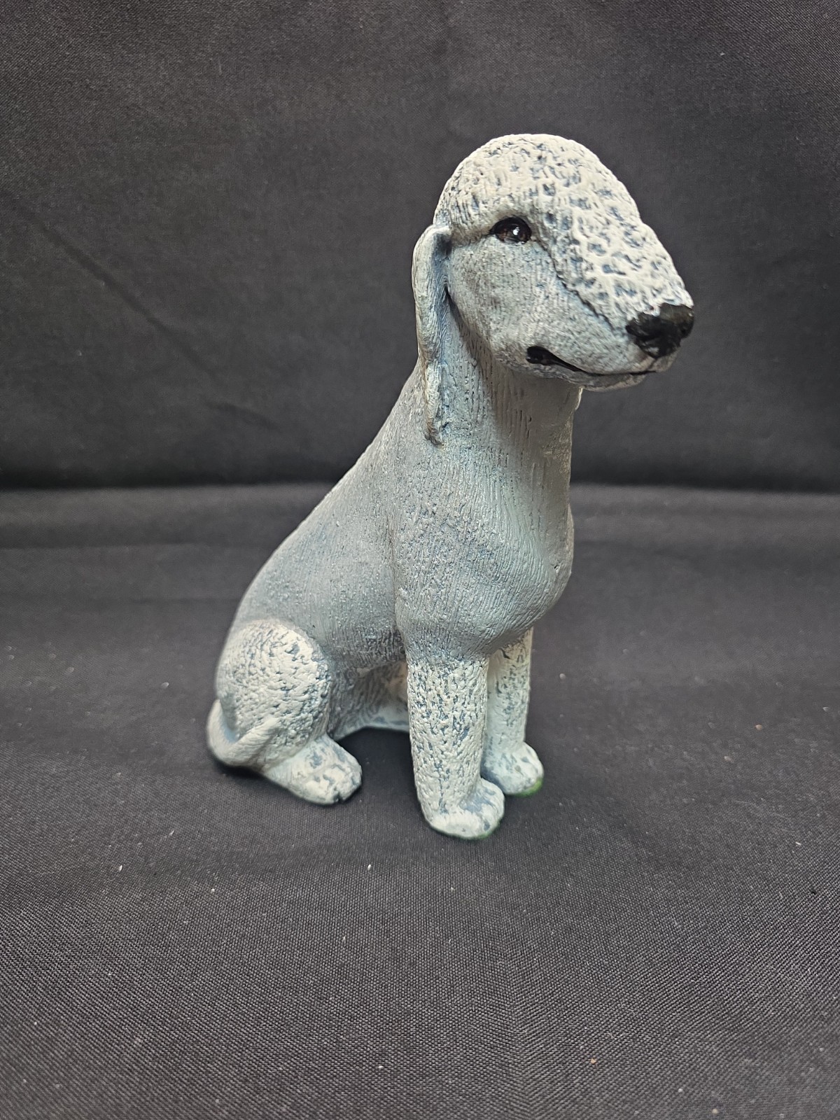 VINTAGE 1993 FIGURINE OF A BEDLINGTON TERRIER DOG SIGNED BY T C SCHOCH #126 VINTAGE 1993 FIGURINE OF A BEDLINGTON TERRIER DOG SIGNED BY T C SCHOCH #126