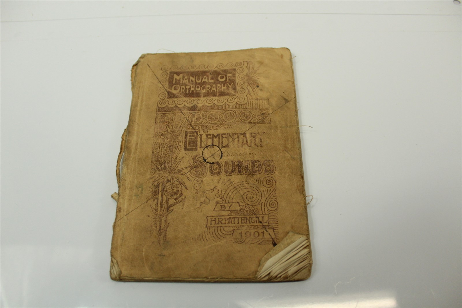 Antique 1901 Manual Orthography with Cloth Cover Antique 1901 Manual Orthography with Cloth Cover