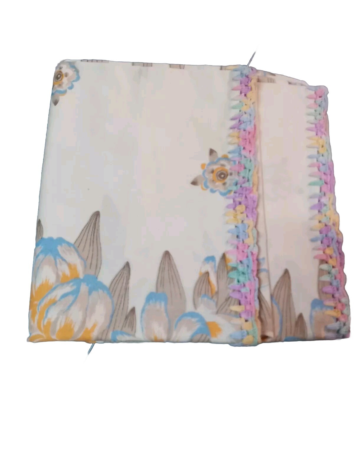 Vintage 1978 Standard Pillowcase - Spring Floral Pattern (Altered) - Iris & Lily
