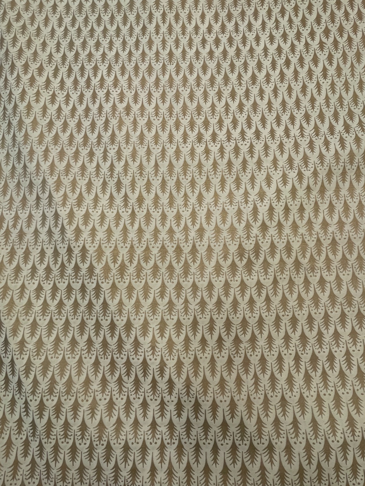 Fortuny PIUMETTE Ivory & Gold - 13 5/8 Yards #5656 Fortuny PIUMETTE Ivory & Gold - 13 5/8 Yards #5656