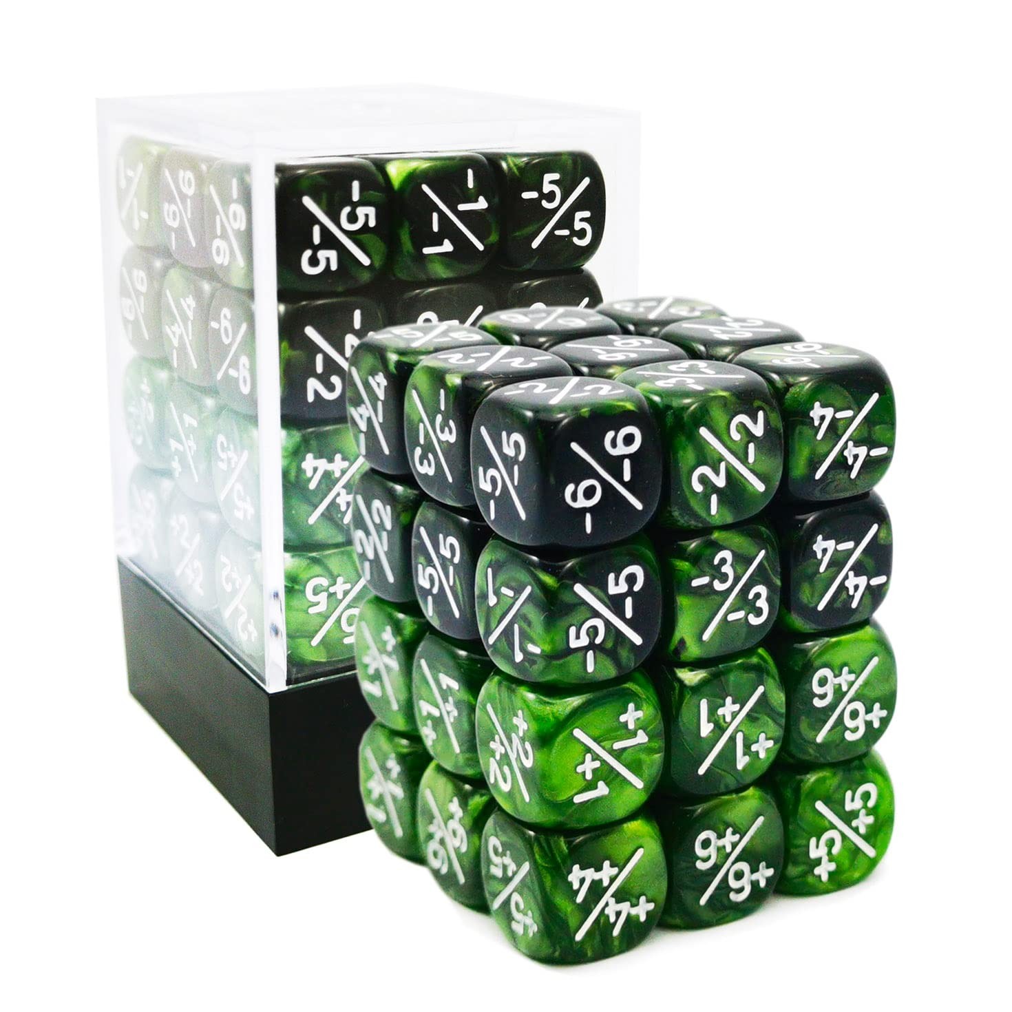 36pcs 12mm Marble & Gemini Green Dice Counters Set – Small MTG/CCG Token Dice 36pcs 12mm Marble & Gemini Green Dice Counters Set – Small MTG/CCG Token Dice