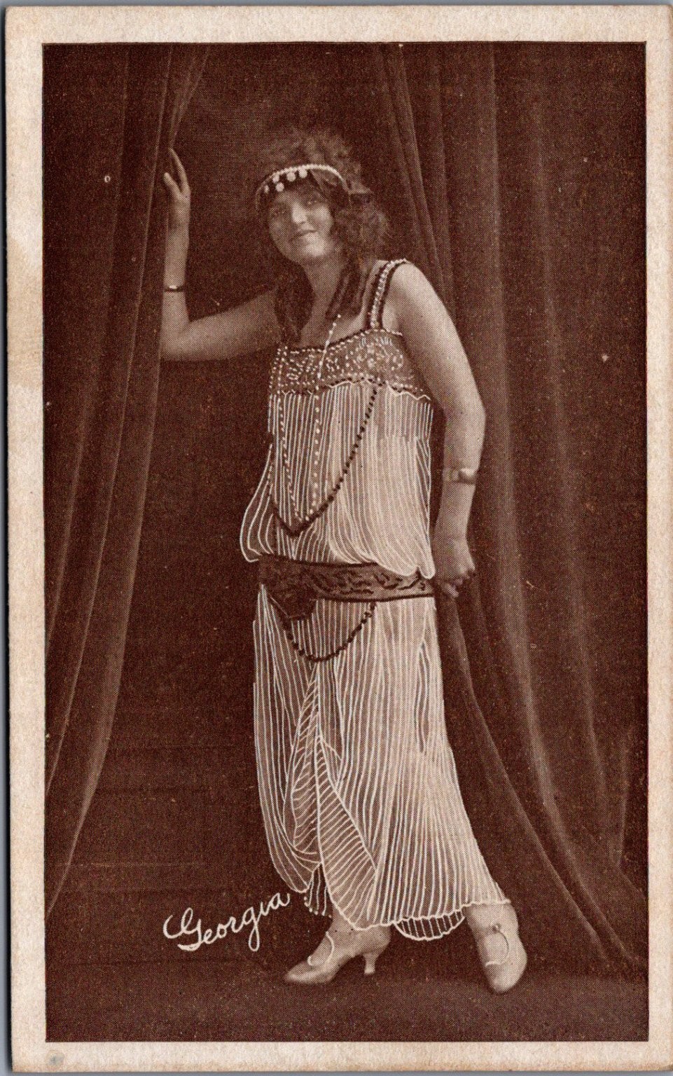 Vintage Real Photo Postcard Flapper Woman Vintage Real Photo Postcard Flapper Woman