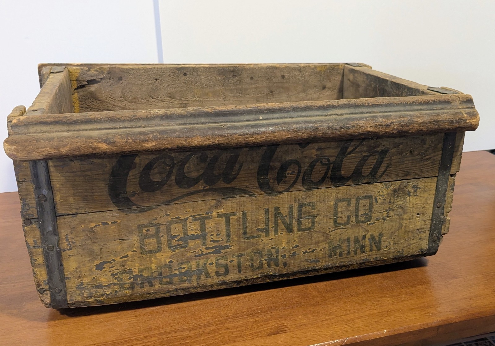 Vintage Coca Cola Coke Heavy Duty Wooden Crate Crookston Minnesota Vintage Coca Cola Coke Heavy Duty Wooden Crate Crookston Minnesota
