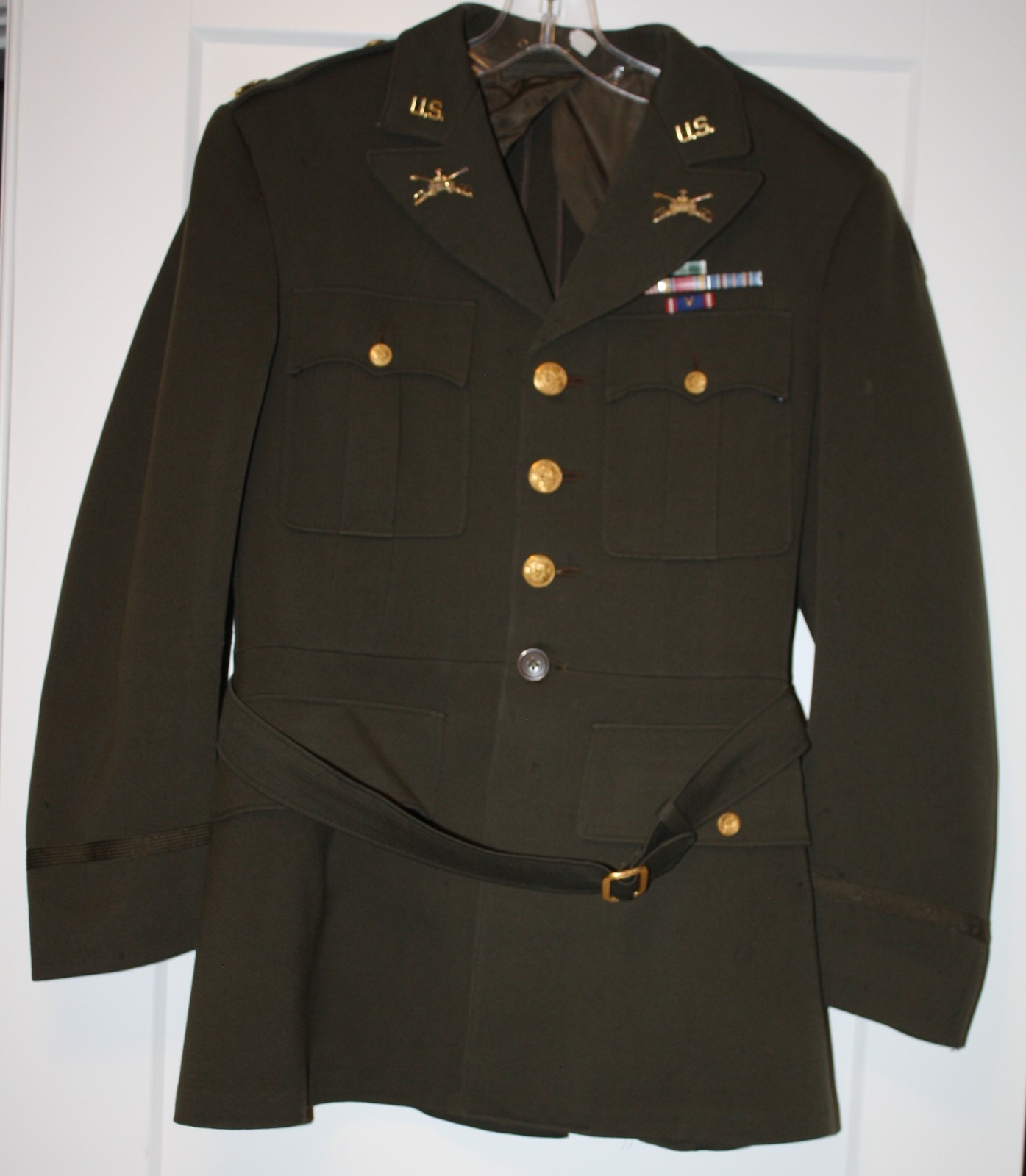 WW11 Regulation US Army Officers Uniform Size 37R  Major Dated 1942 MUST SEE