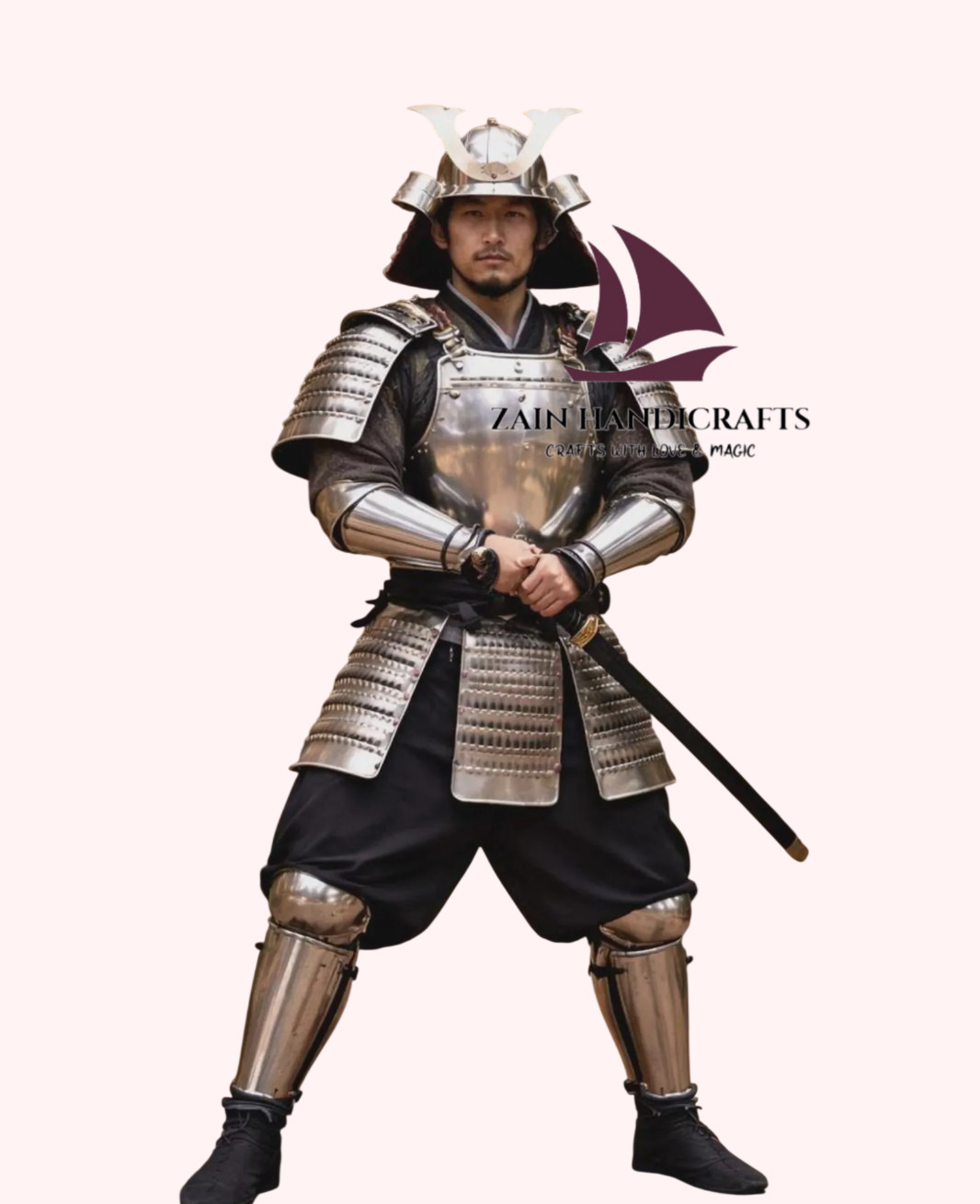 ZAIN Japanese Samurai Armor Yoroi Suit Wearable Bushido Warrior Armor Halloween