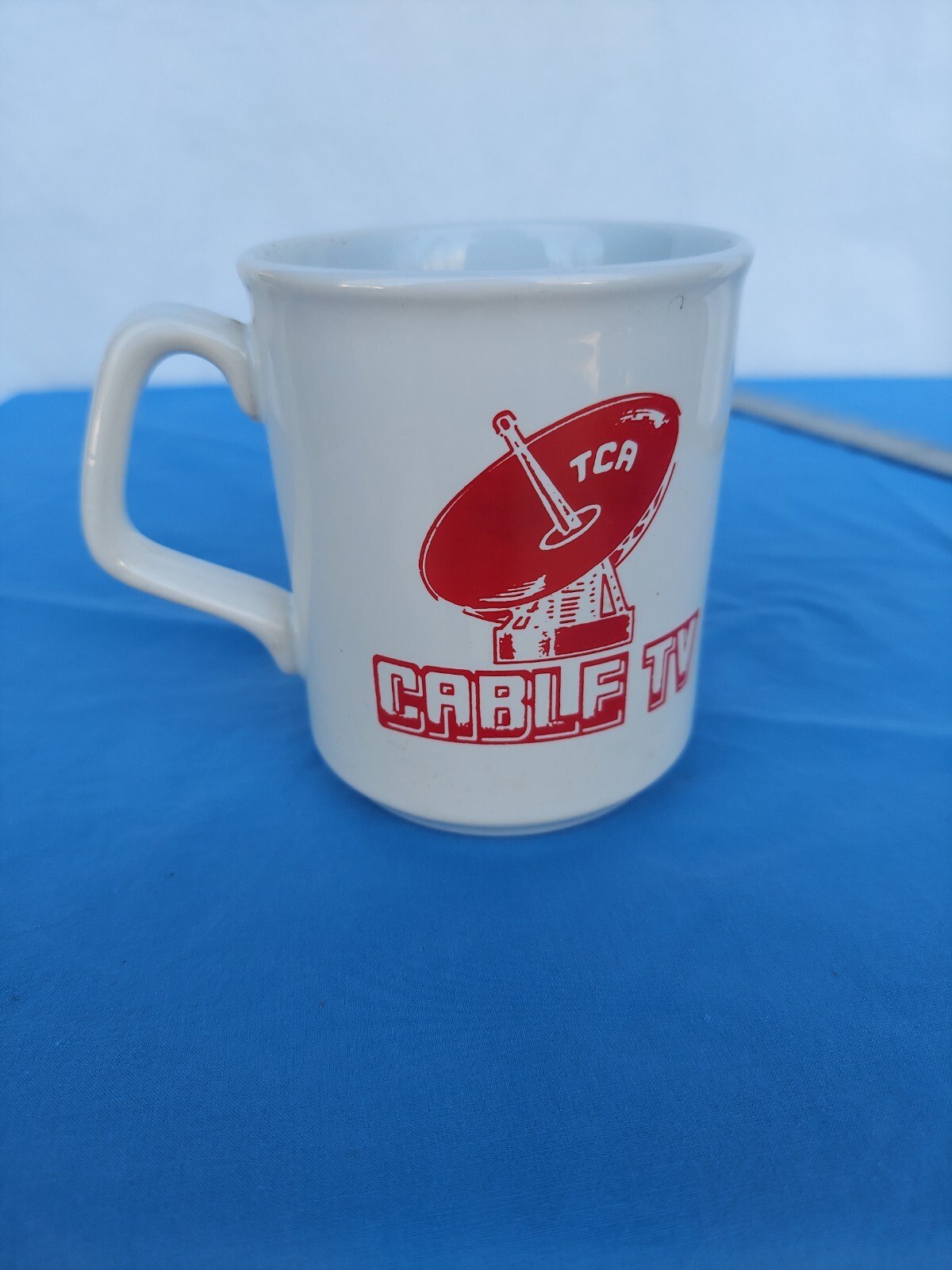 Vintage TCA Cable Sattellite TV Coffe Mug Great Graphics