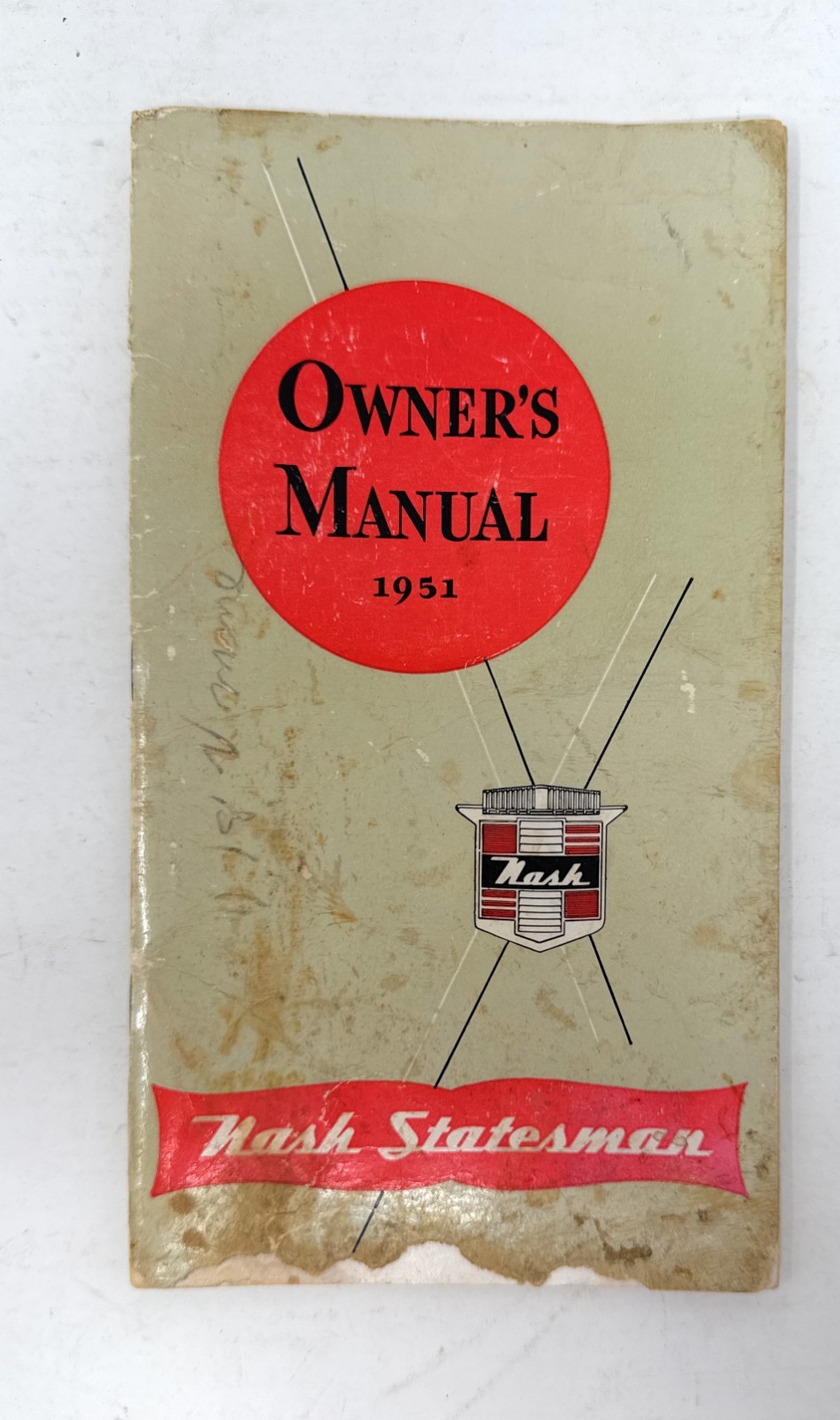 1951 Nash Owners Manual Ambassador Statesman