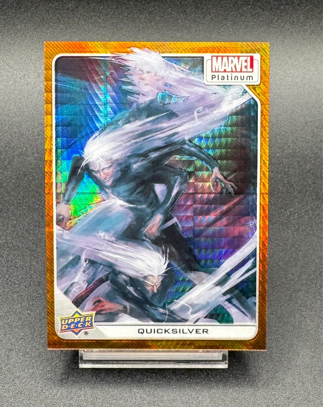 2023 Upper Deck Marvel Platinum Amber Crystals /5 Quicksilver #50
