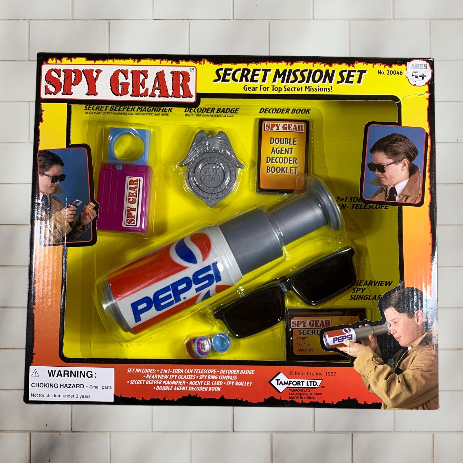Vintage 1997 Pepsi Spy Gear Secret Mission Agent Toy Set NIB NRFB