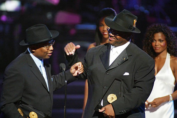 Terry Lewis Jimmy Jam accepting their awards onstage during the 20- Old Photo