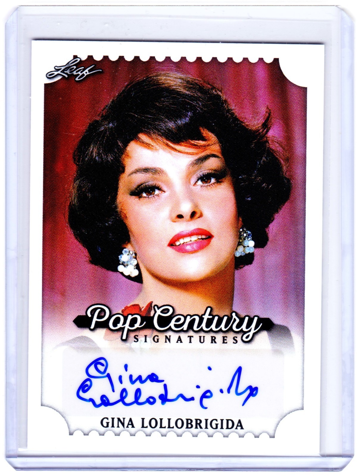 Gina Lollobrigida 2016 Leaf Pop Century Autograph Card - Italian Actress Auto Gina Lollobrigida 2016 Leaf Pop Century Autograph Card - Italian Actress Auto