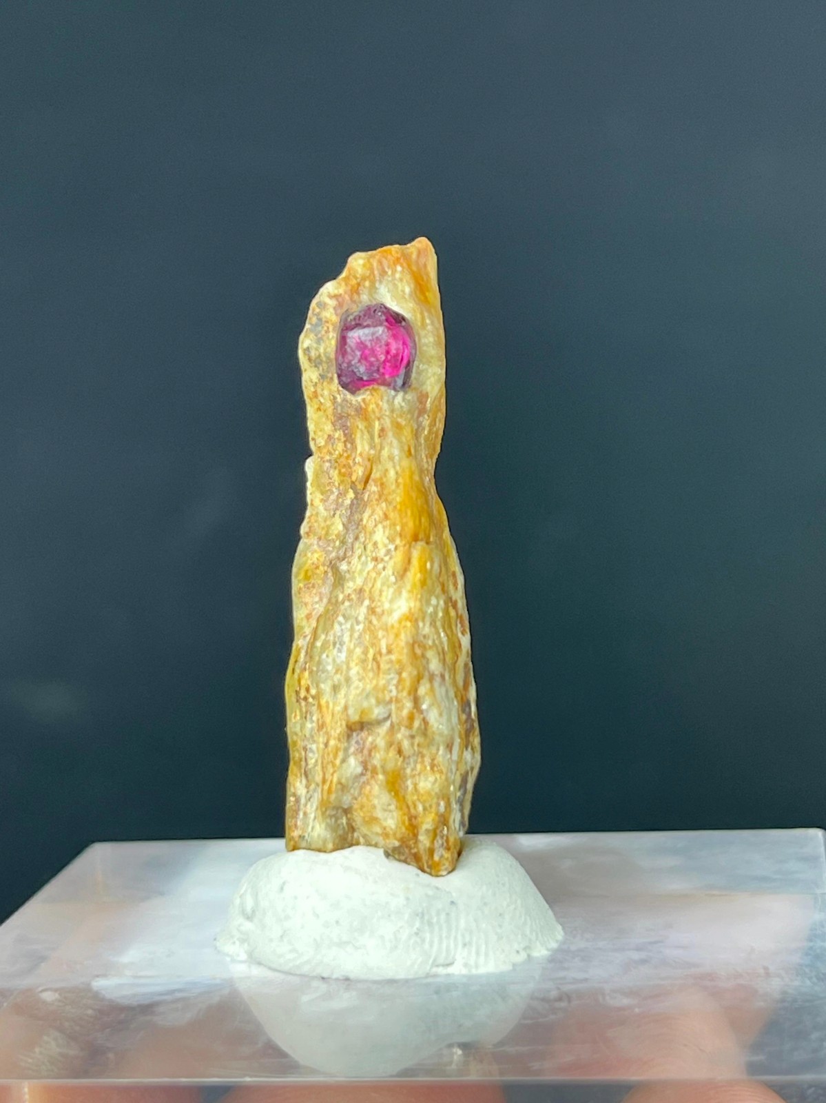 8 Gram Beautiful Pink Garnet Specimen On Matrix From Pakistan 8 Gram Beautiful Pink Garnet Specimen On Matrix From Pakistan