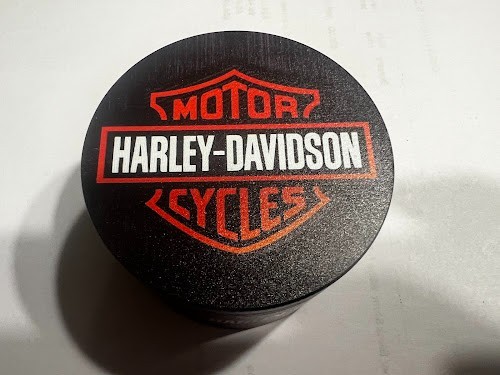 4 PCS 2.5” CUSTOM MADE HARLEY DAVIDSON METAL GRINDER BLACK AND RED 4 PCS 2.5” CUSTOM MADE HARLEY DAVIDSON METAL GRINDER BLACK AND RED