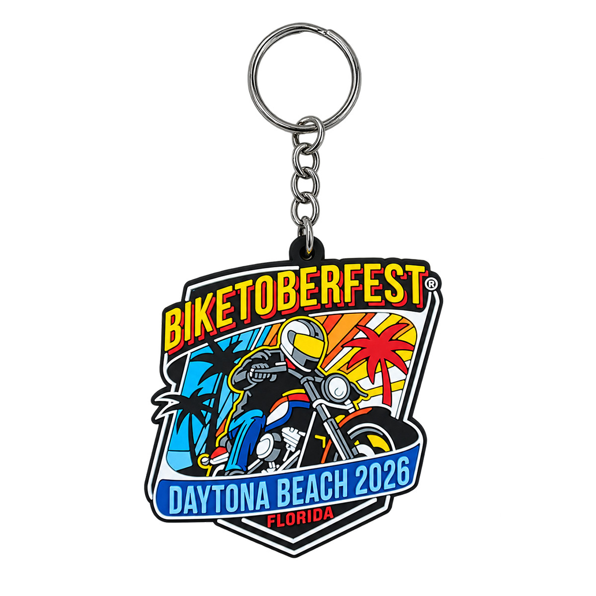Keychain 2026 Biketoberfest Daytona Beach Official Logo