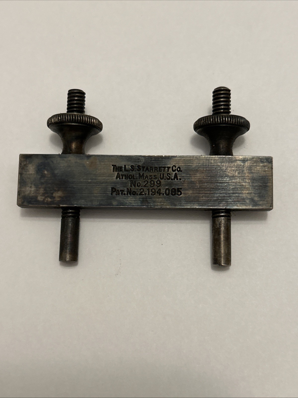Vintage L. S. STARRETT NO. 299 Ruler Clamp Tool Vintage L. S. STARRETT NO. 299 Ruler Clamp Tool