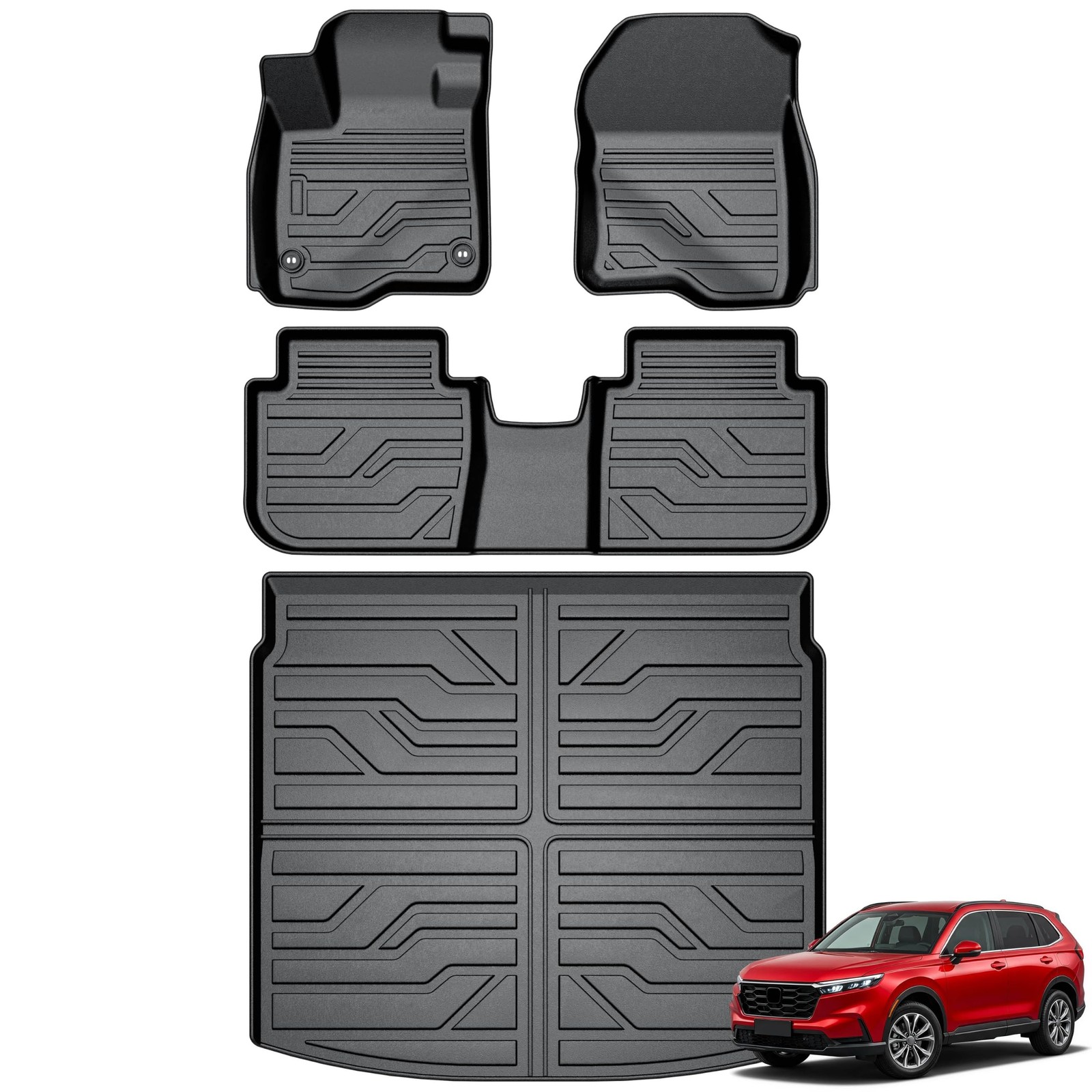 KARPAL Floor Mats for 2023-2027 Honda CRV Gasoline & Hybrid & e:FCEV KARPAL Floor Mats for 2023-2027 Honda CRV Gasoline & Hybrid & e:FCEV