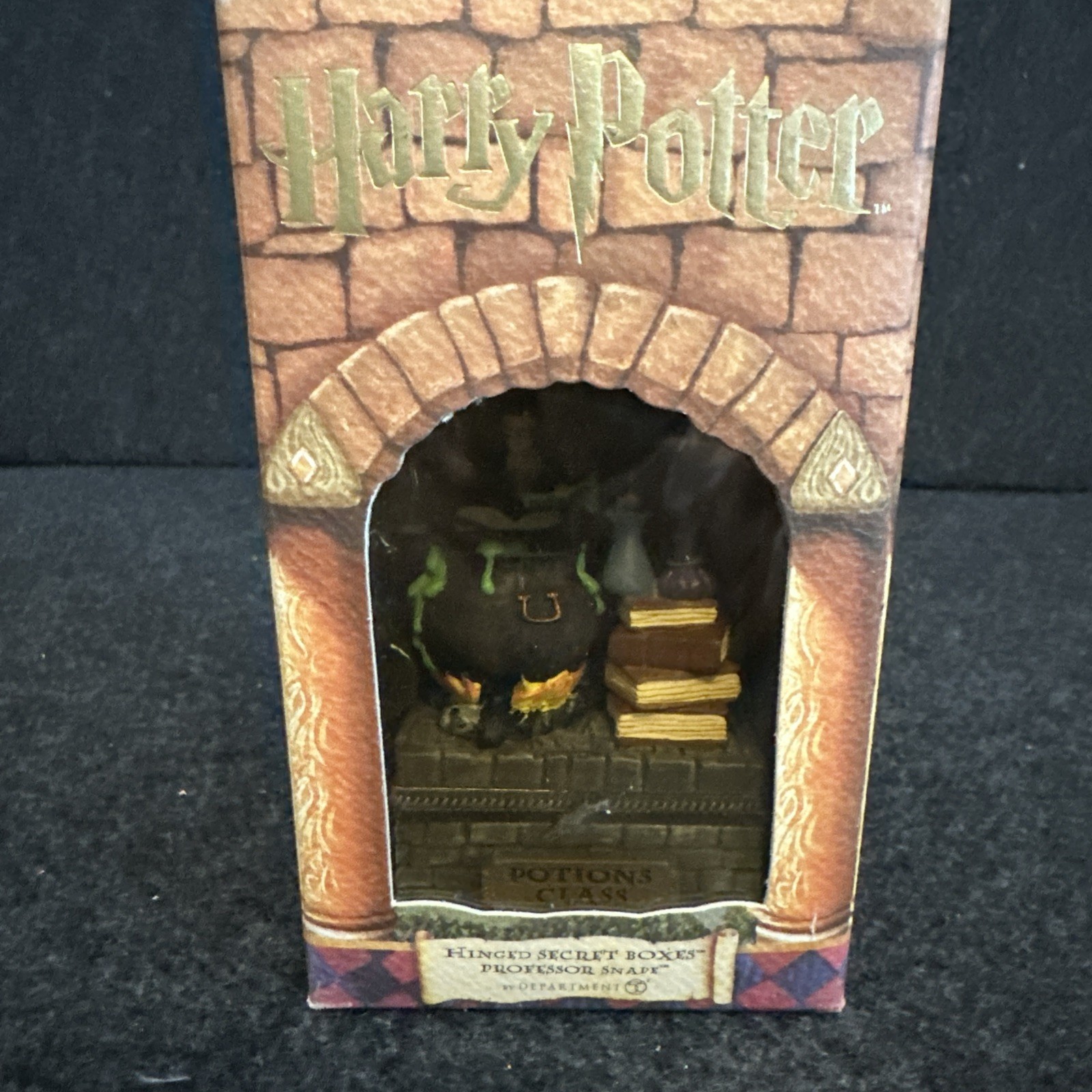 Vtg 2001 RARE Harry Potter PROFESSOR SNAPE Hinged Secret Boxes Dept 56