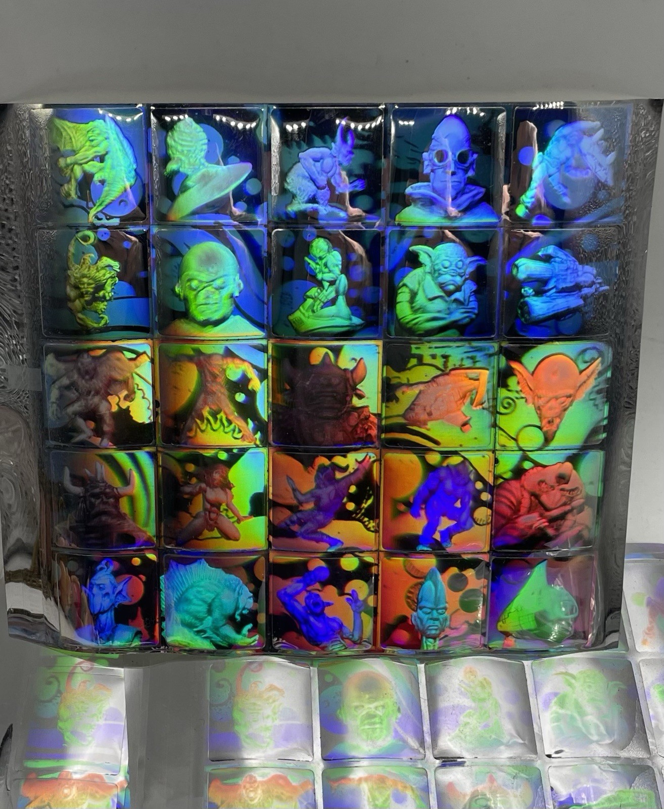 Vintage Vending Machine Monsters & Aliens Holographic Sticker Sheets Bundle Lot