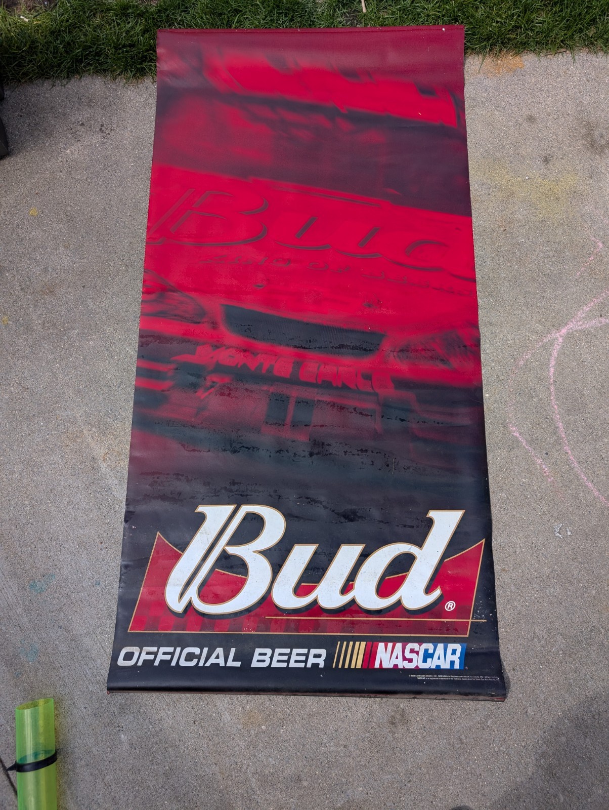 Vintage Budweiser NASCAR Banner 69\