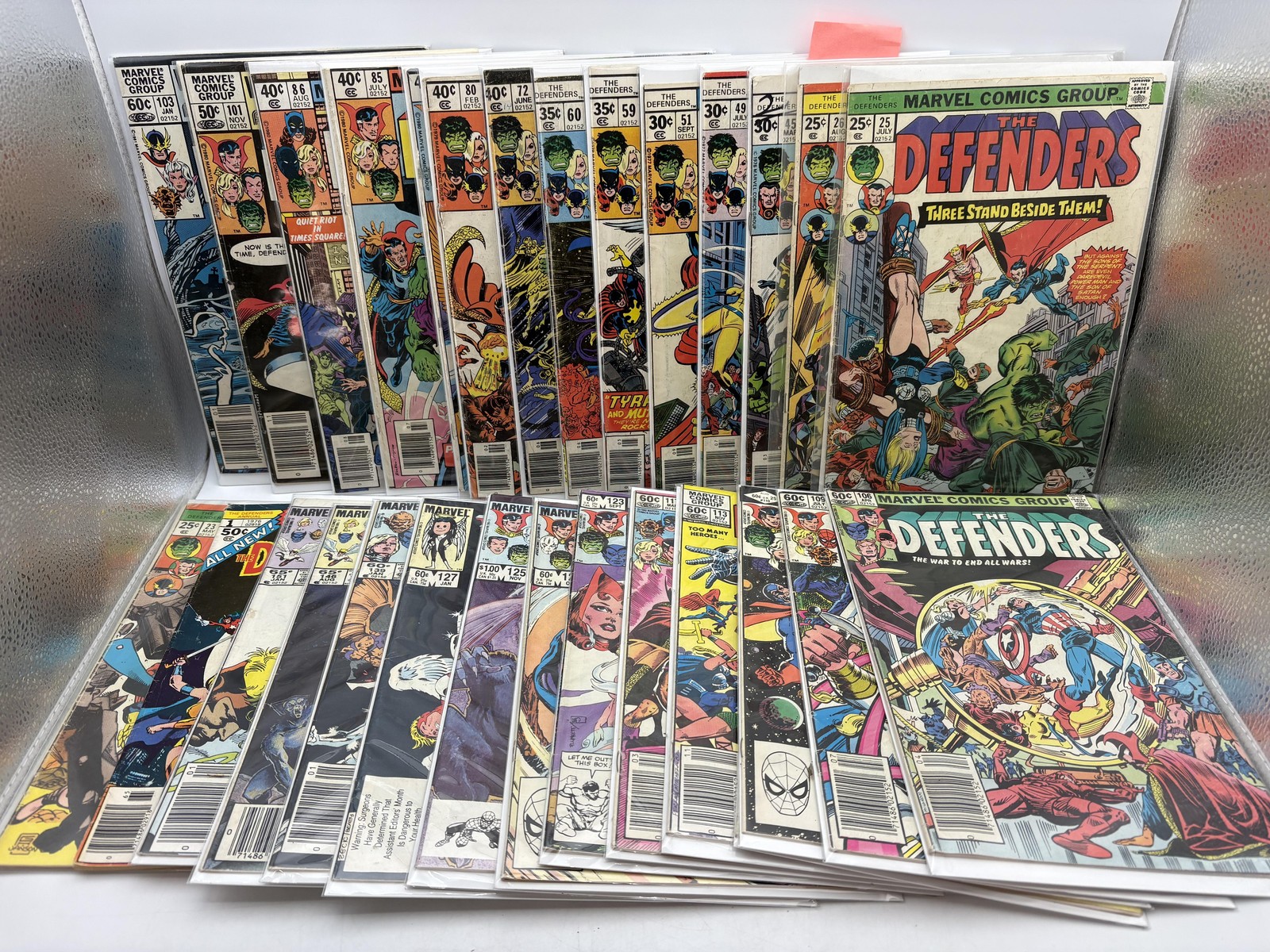 Vintage Marvel Defenders Comic Lot 29 Issues #23-151 Annual 1 Hulk Avengers