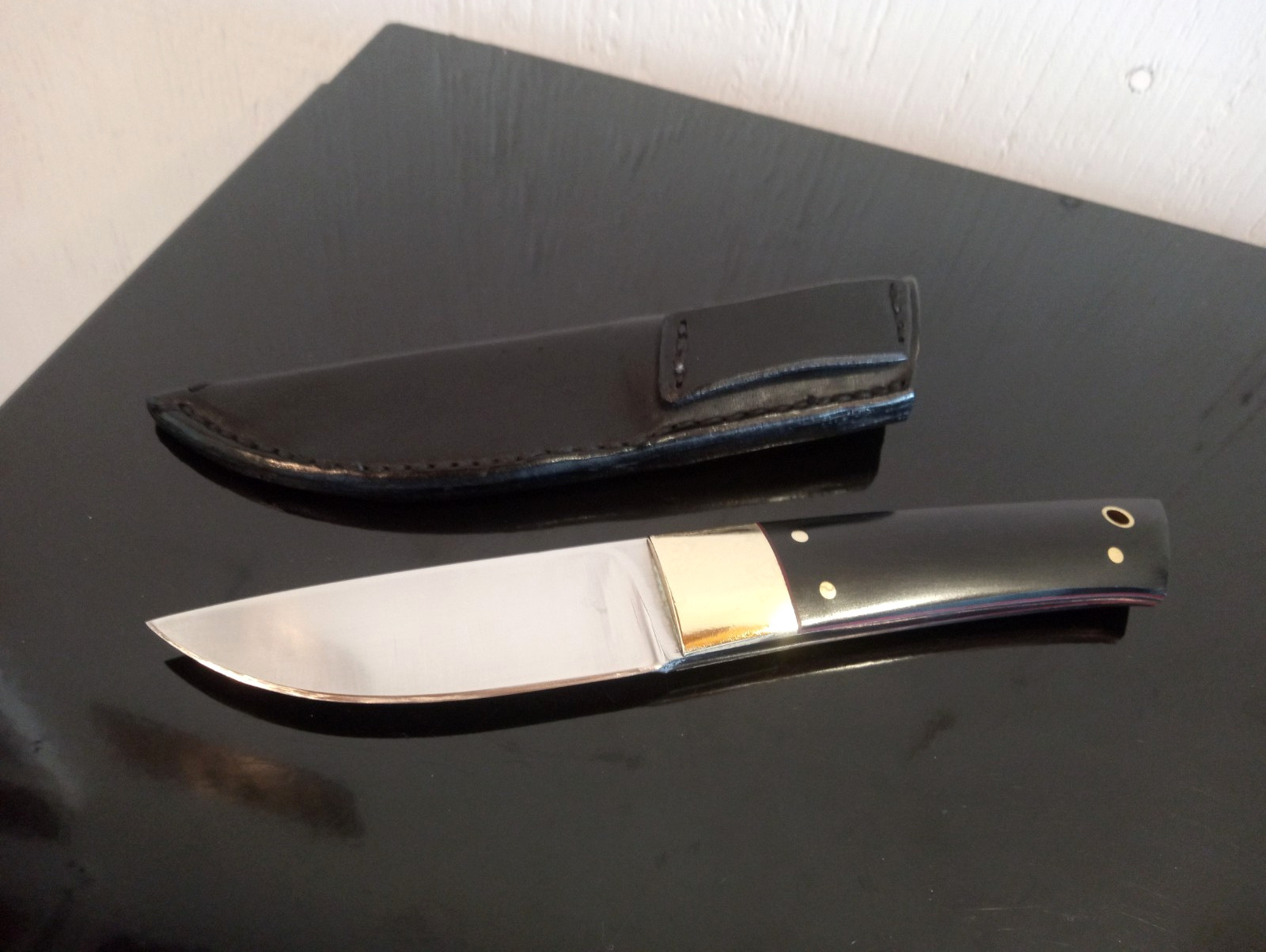 Vintage CustomMade 1991 OWEN VALE (Co.) 8'' Loveless-Style Knife.  ATS-34 Blade.