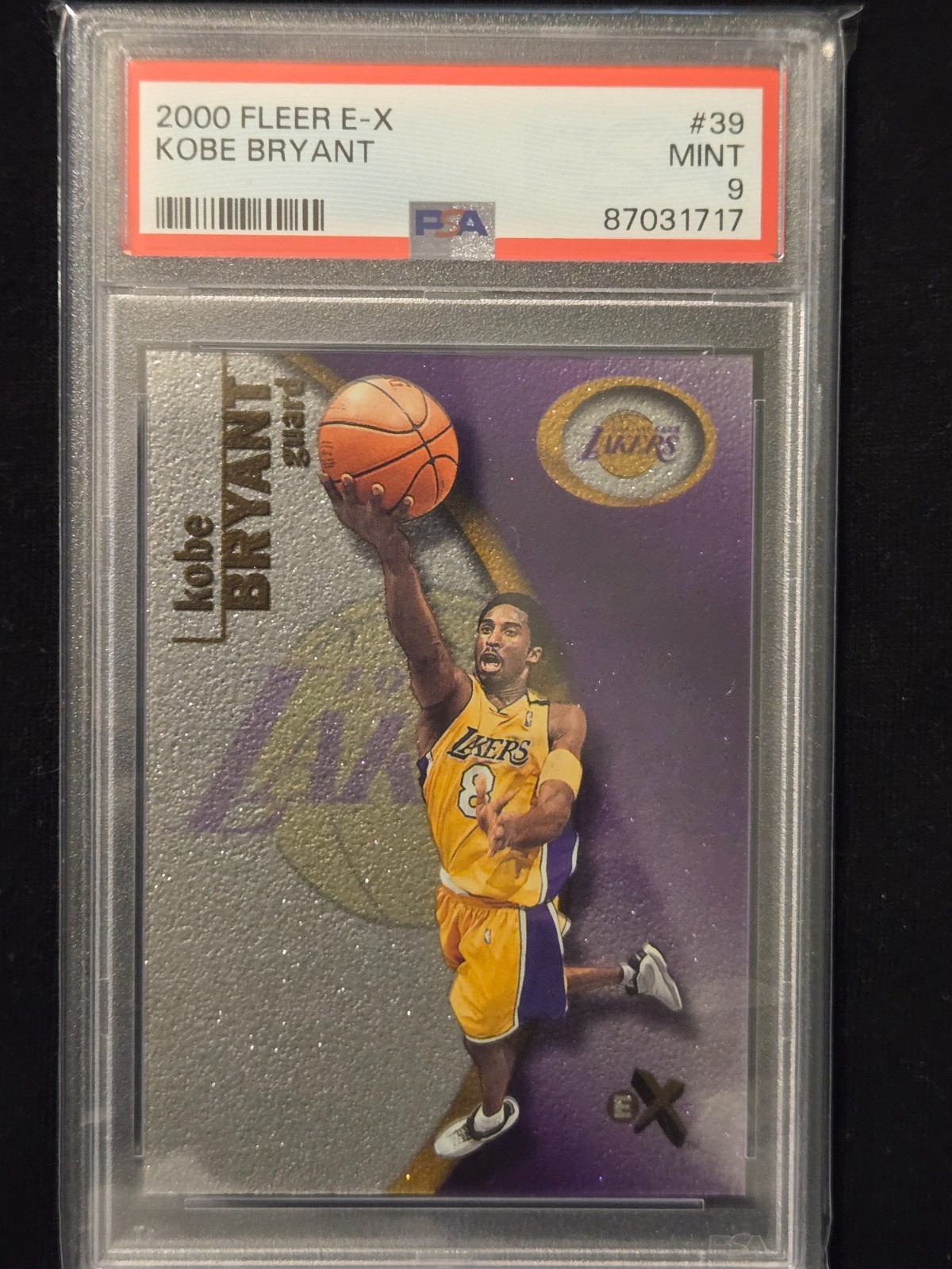 2000 FLEER EX KOBE BRYANT #39 GRADED PSA 9 MINT 2000 FLEER EX KOBE BRYANT #39 GRADED PSA 9 MINT