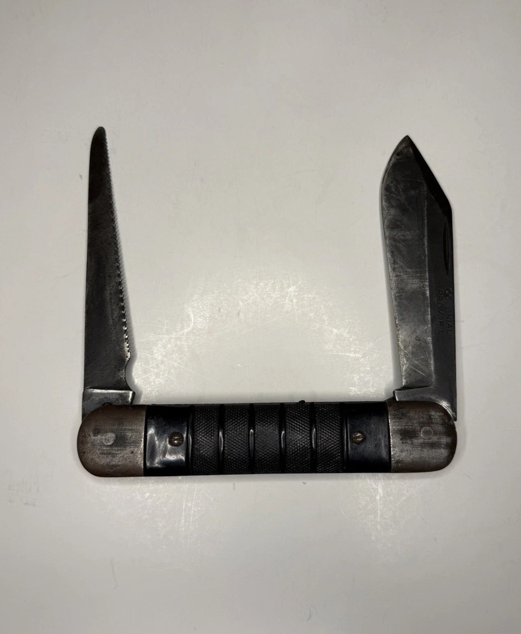 Vintage Colonial Prov. R.I. Pilots Survival Folding Pocket Knife WW2 Giant Jack Vintage Colonial Prov. R.I. Pilots Survival Folding Pocket Knife WW2 Giant Jack