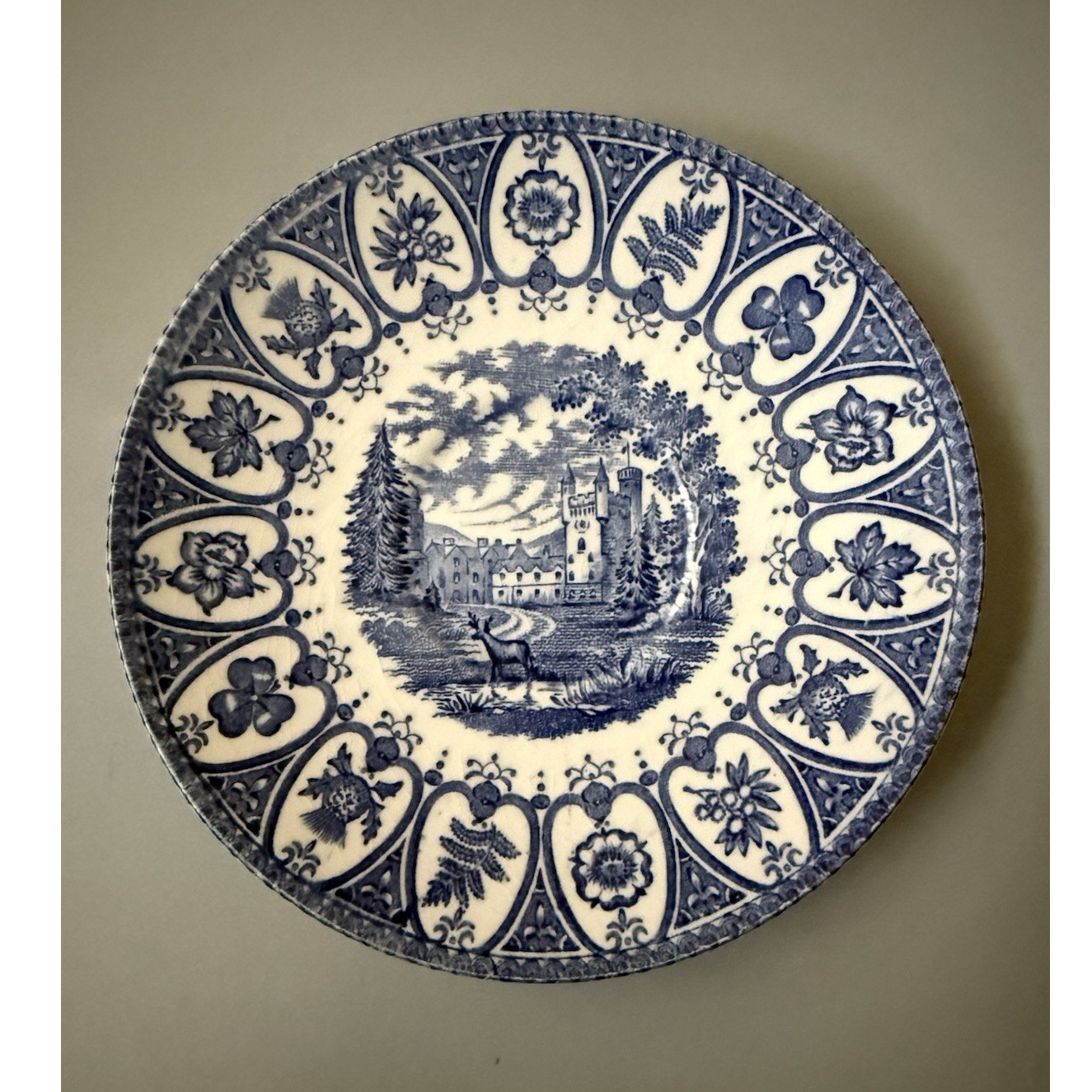 Vintage 1977 Queen’s Silver Jubilee Plate Blue White Staffordshire England 5.5” Vintage 1977 Queen’s Silver Jubilee Plate Blue White Staffordshire England 5.5”
