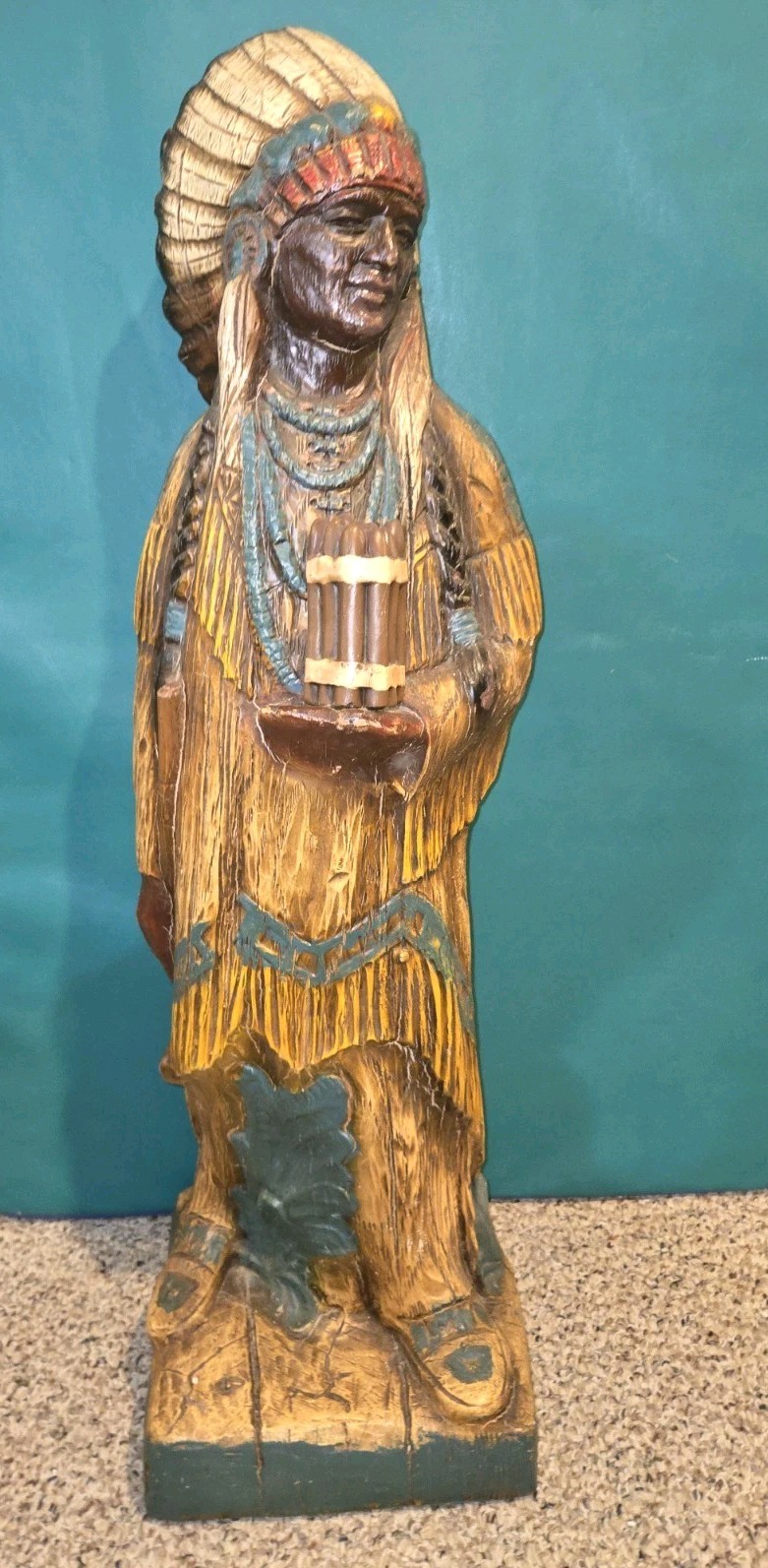 Vintage 50s/60s Tobacco Store Indian Chief Figure,Artistic Latex Foam,ALFCO,36 Vintage 50s/60s Tobacco Store Indian Chief Figure,Artistic Latex Foam,ALFCO,36